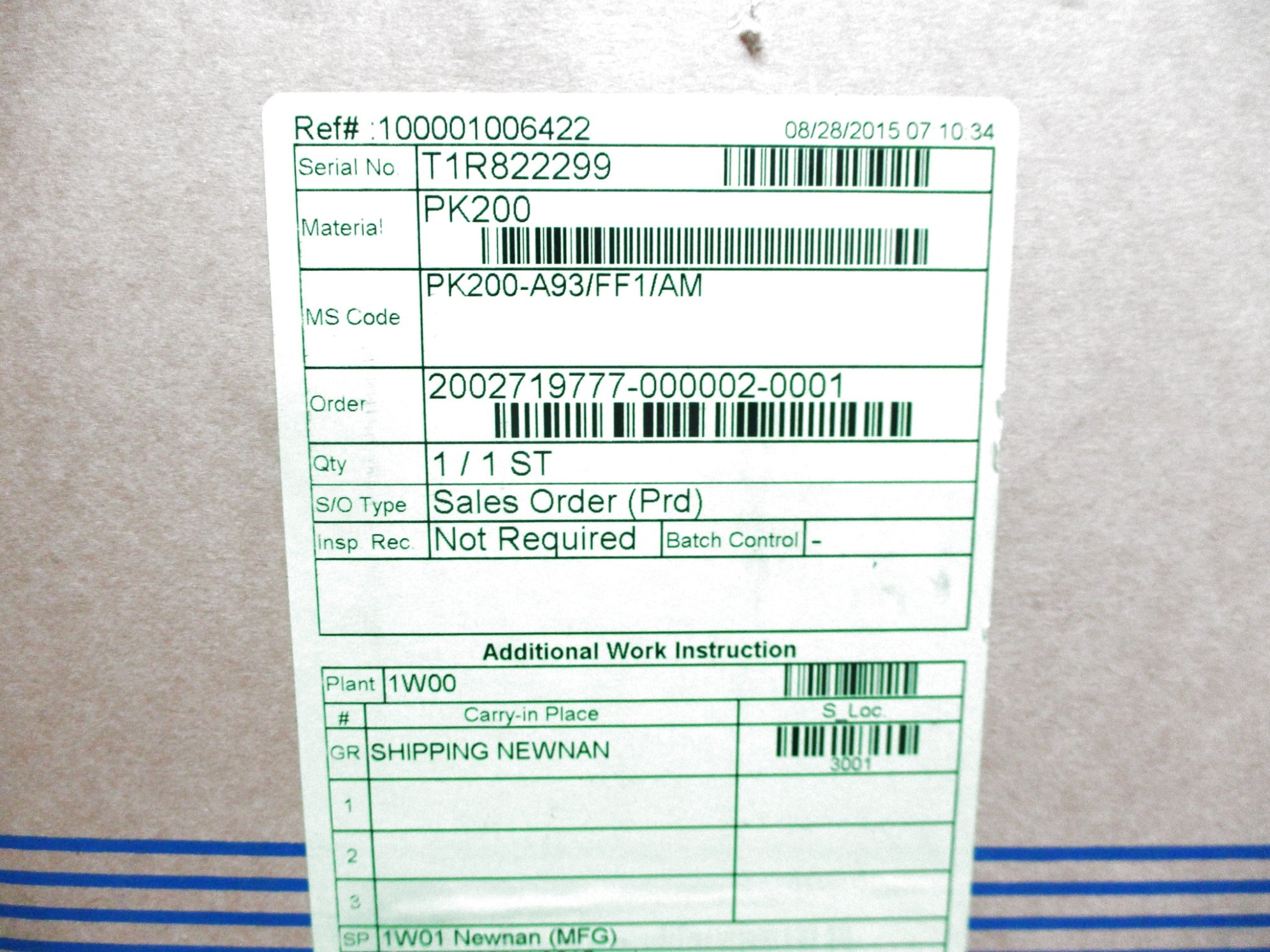 YOKOGAWA PK200-A93/FF1/AM NSMP