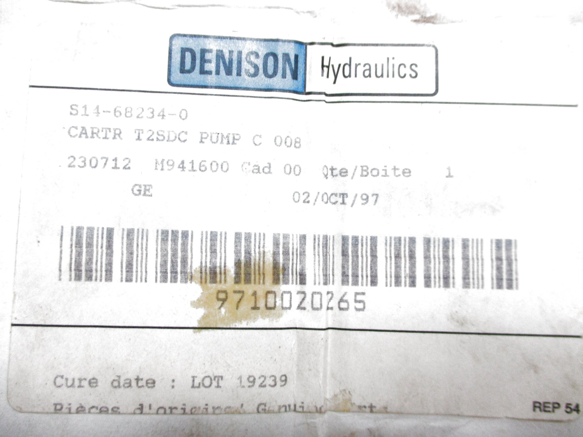 DENSION HYDRAULICS S14-68234-0 NSMP