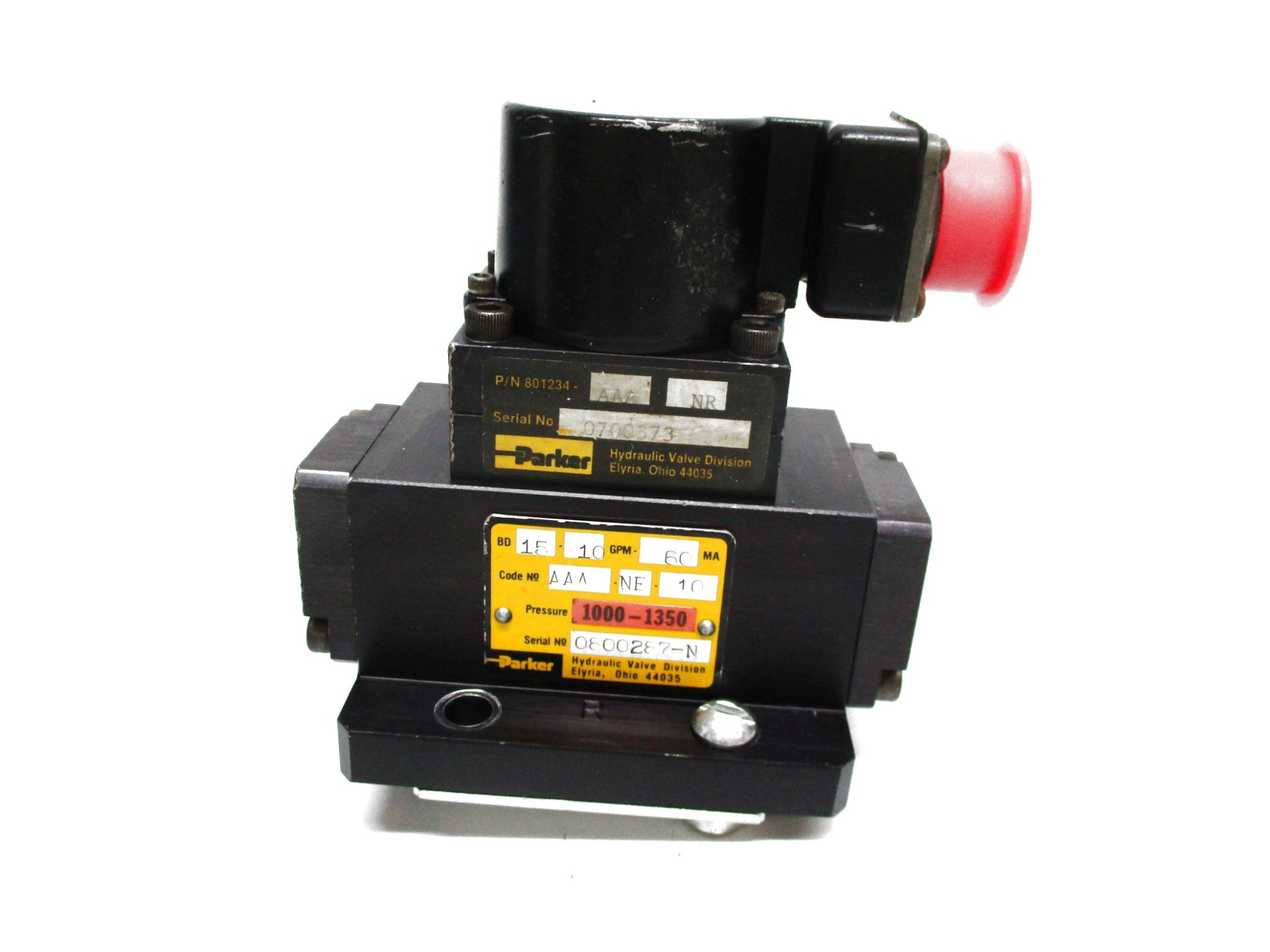 PARKER 801234-AAA-NR 500PSI 10GPM UNMP
