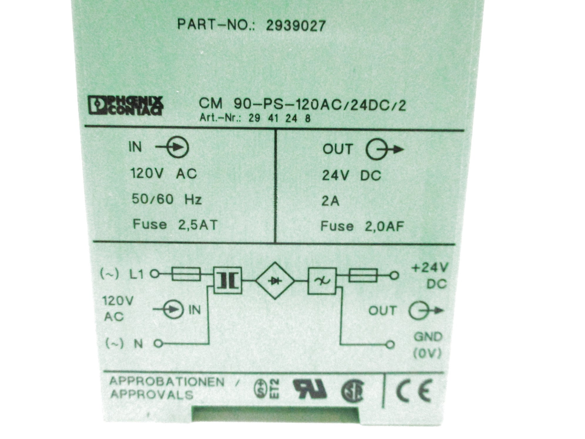 PHOENIX CONTACT CM90-PS-120AC/24DC/2 NSMP