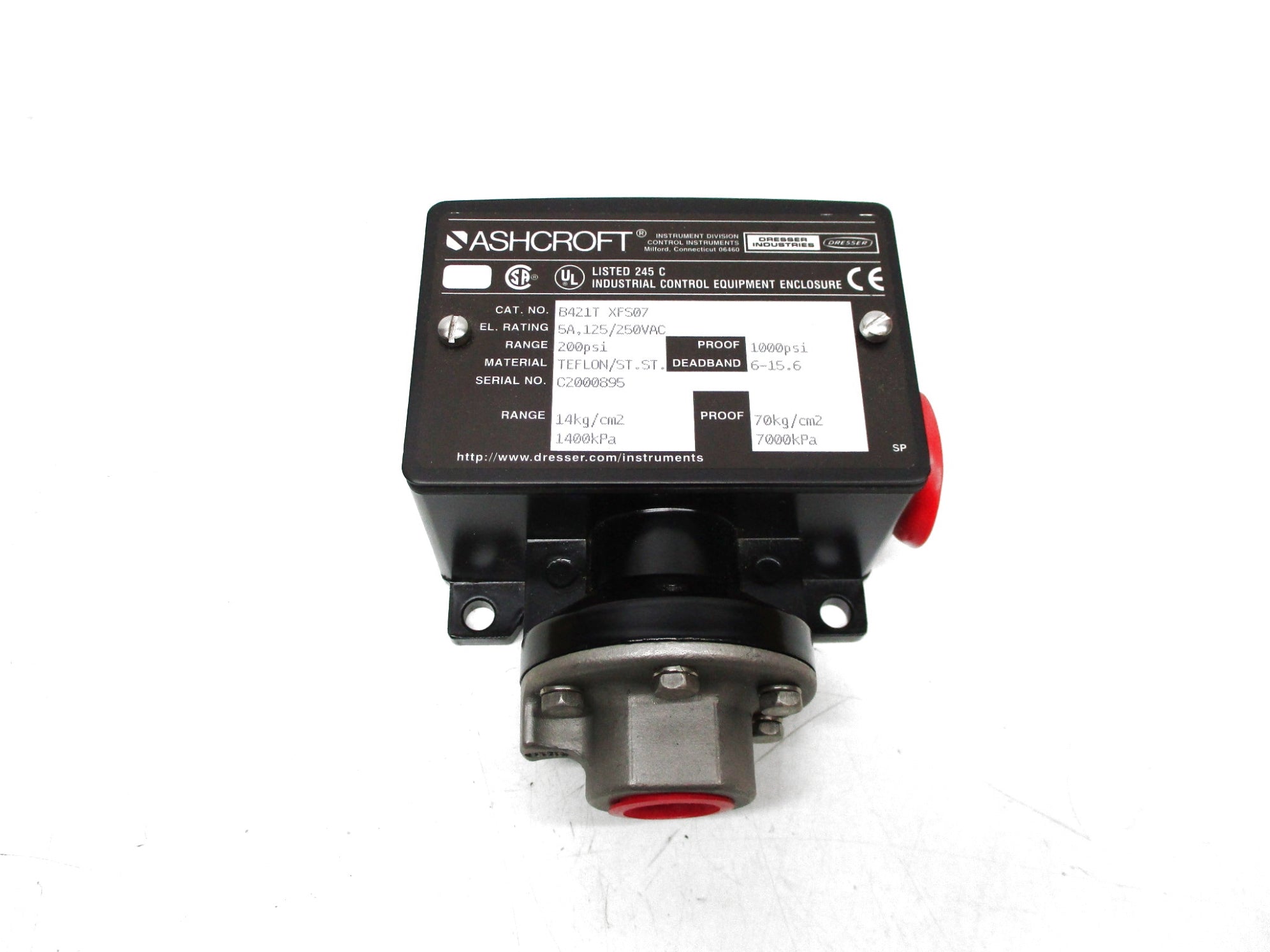 ASHCROFT B421TXFS07 NSMP