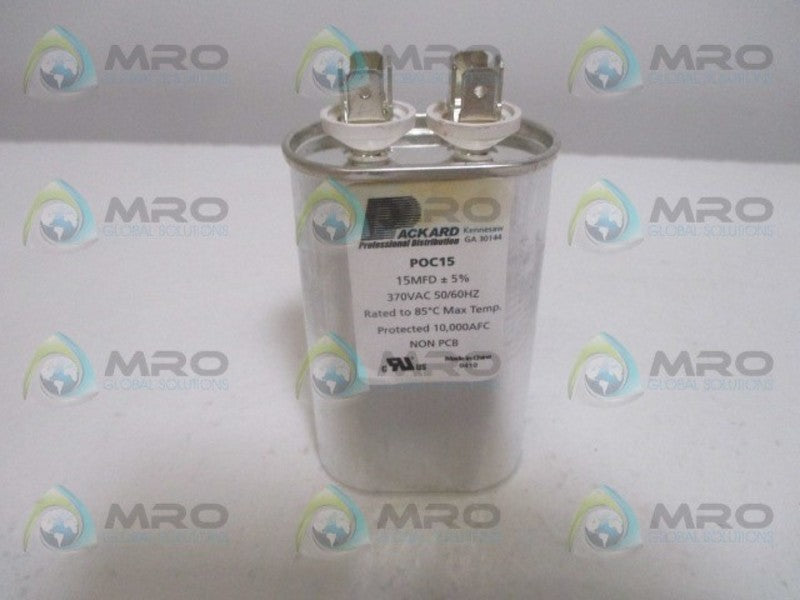 PACKARD POC15 CAPACITOR 15MFD 370VAC *NEW IN BOX*