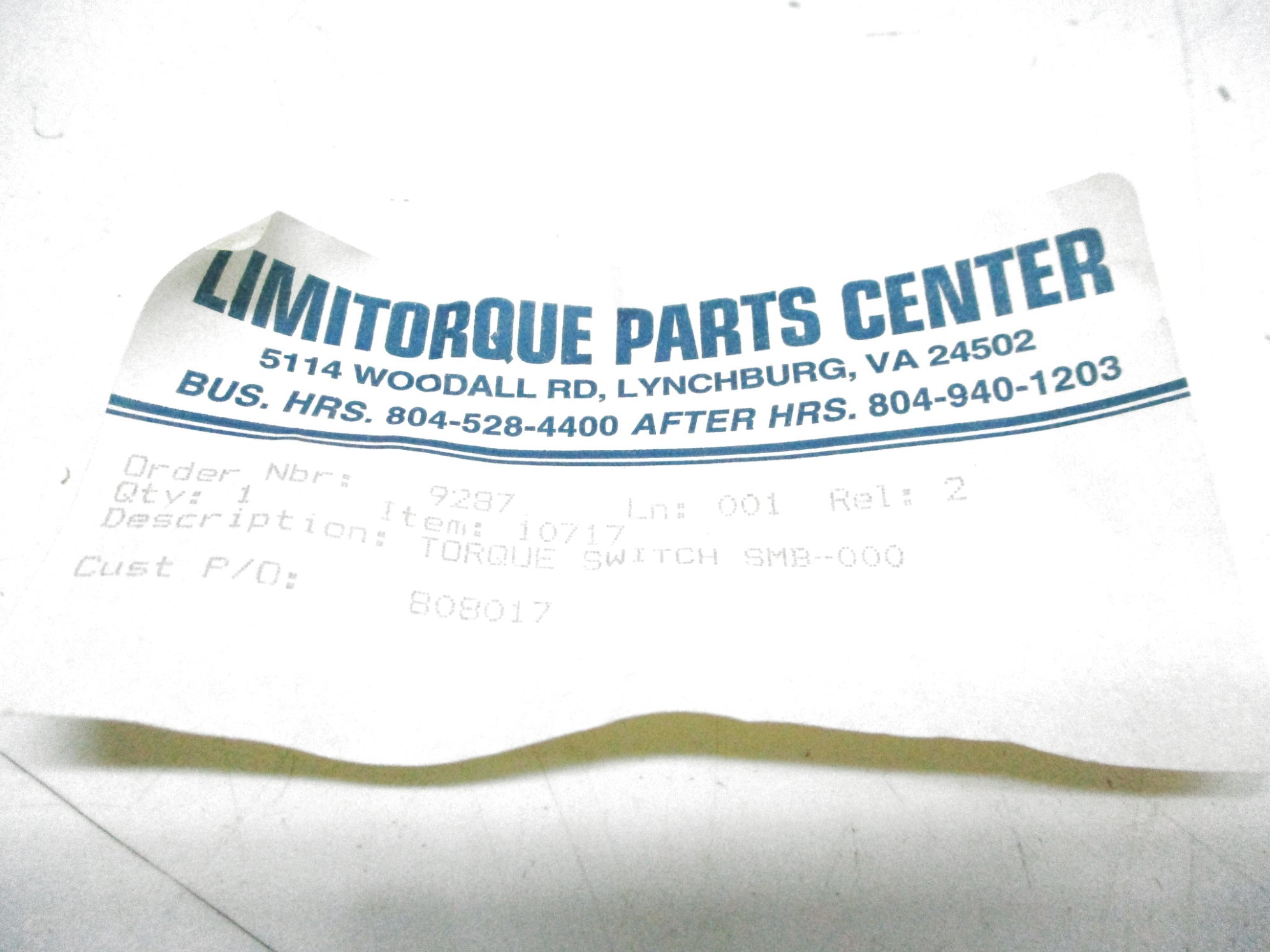 LIMITORQUE SMB-000 UNMP
