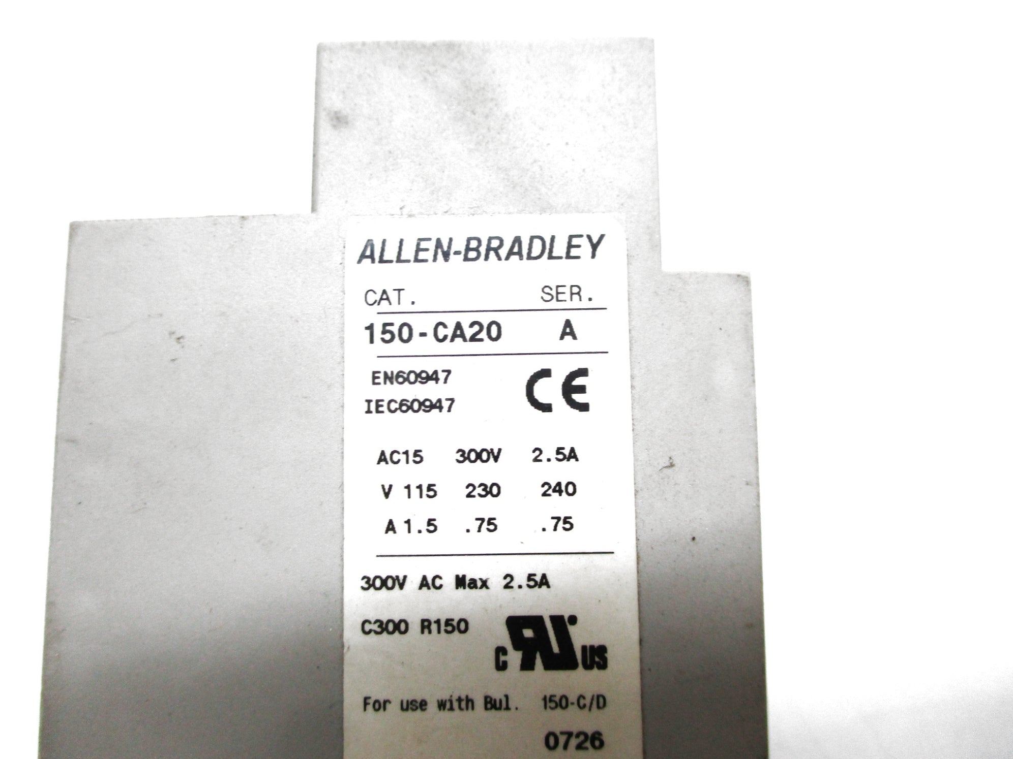 ALLEN BRADLEY 150-CA20 SER. B UNMP