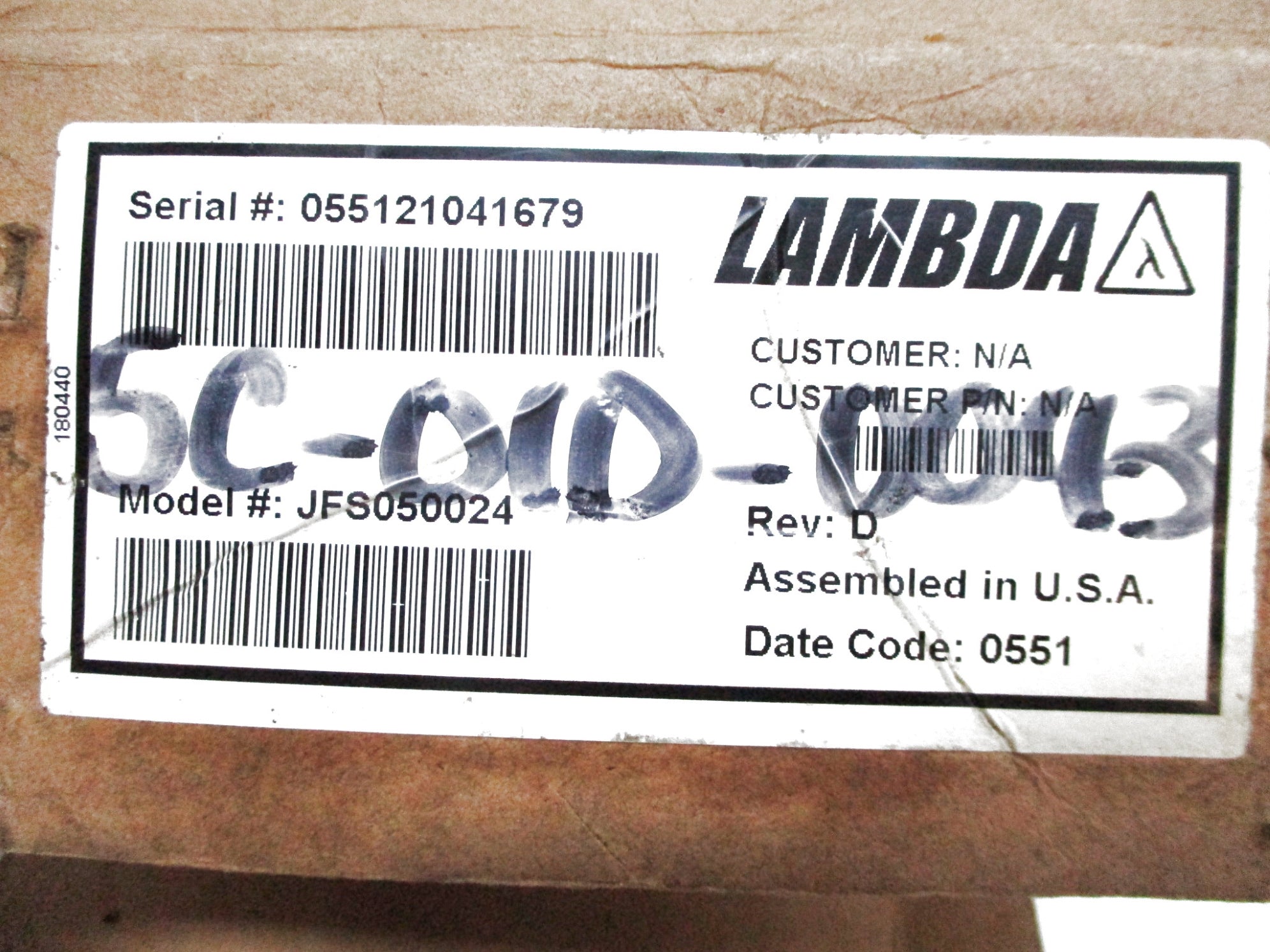 LAMBDA JFS050024 NSMP