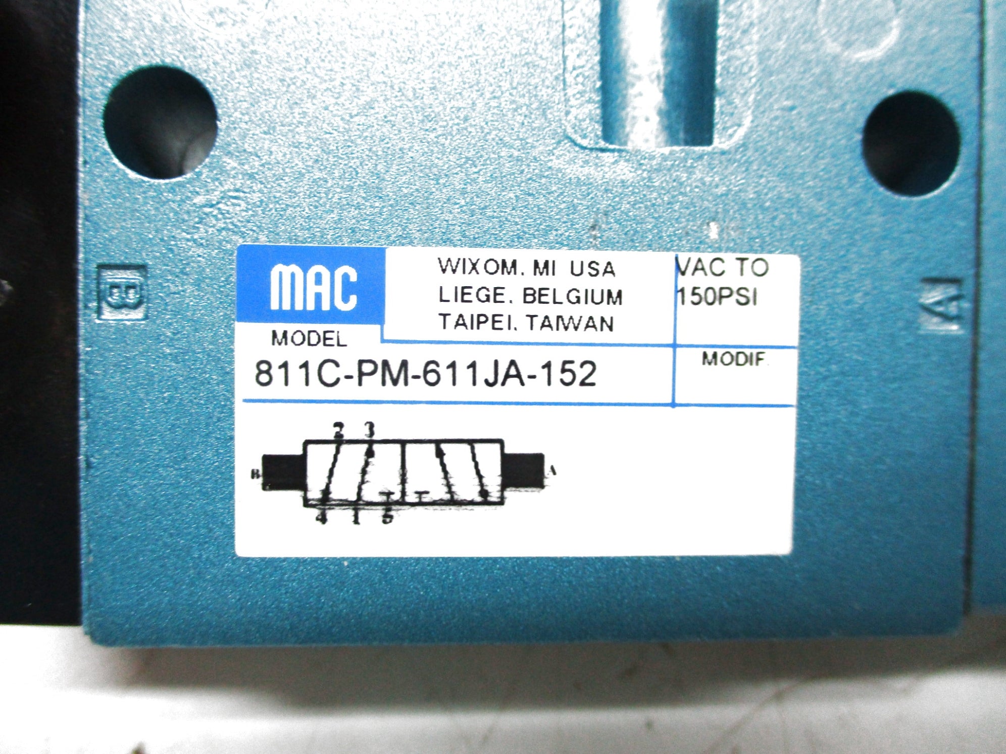 MAC 811C-PM-611JA-152 24VDC 150PSI NSMP