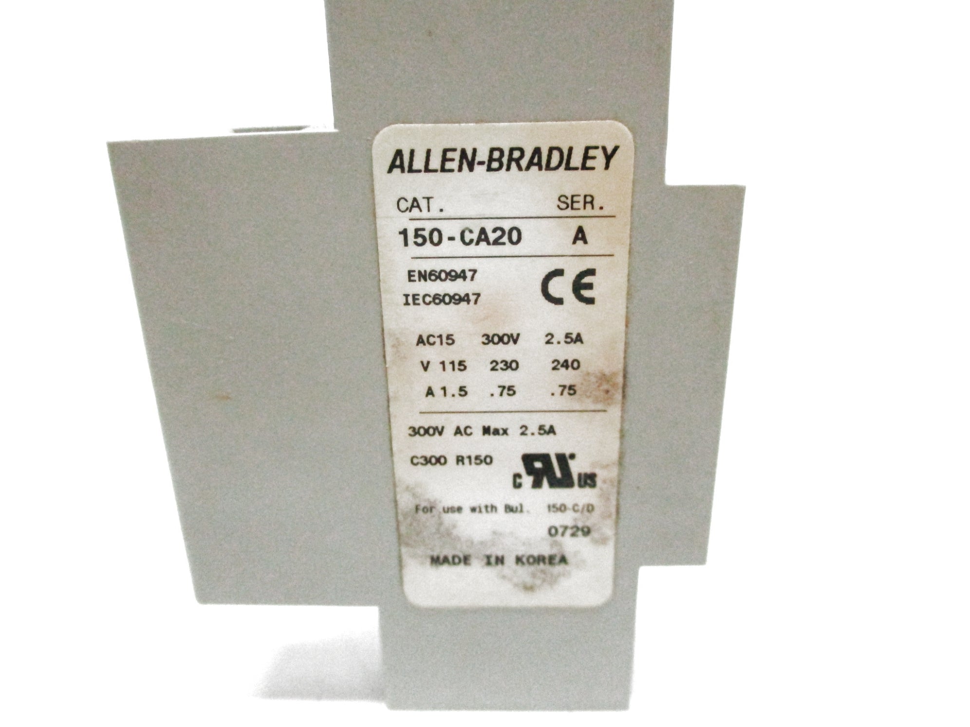 ALLEN BRADLEY 150-CA20 SER. A UNMP