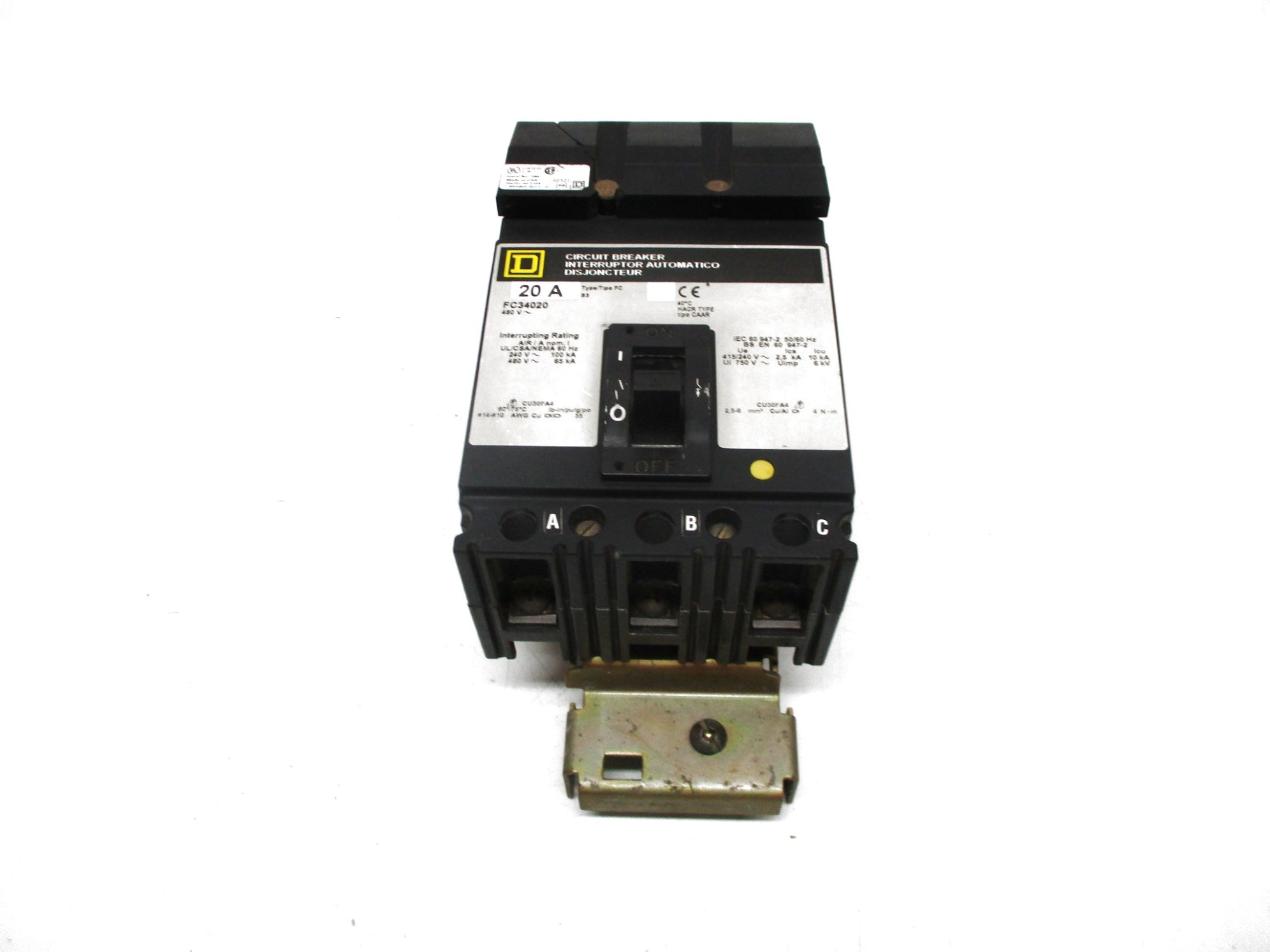 SQUARE D FC34020 20A 480V (GREY) UNMP