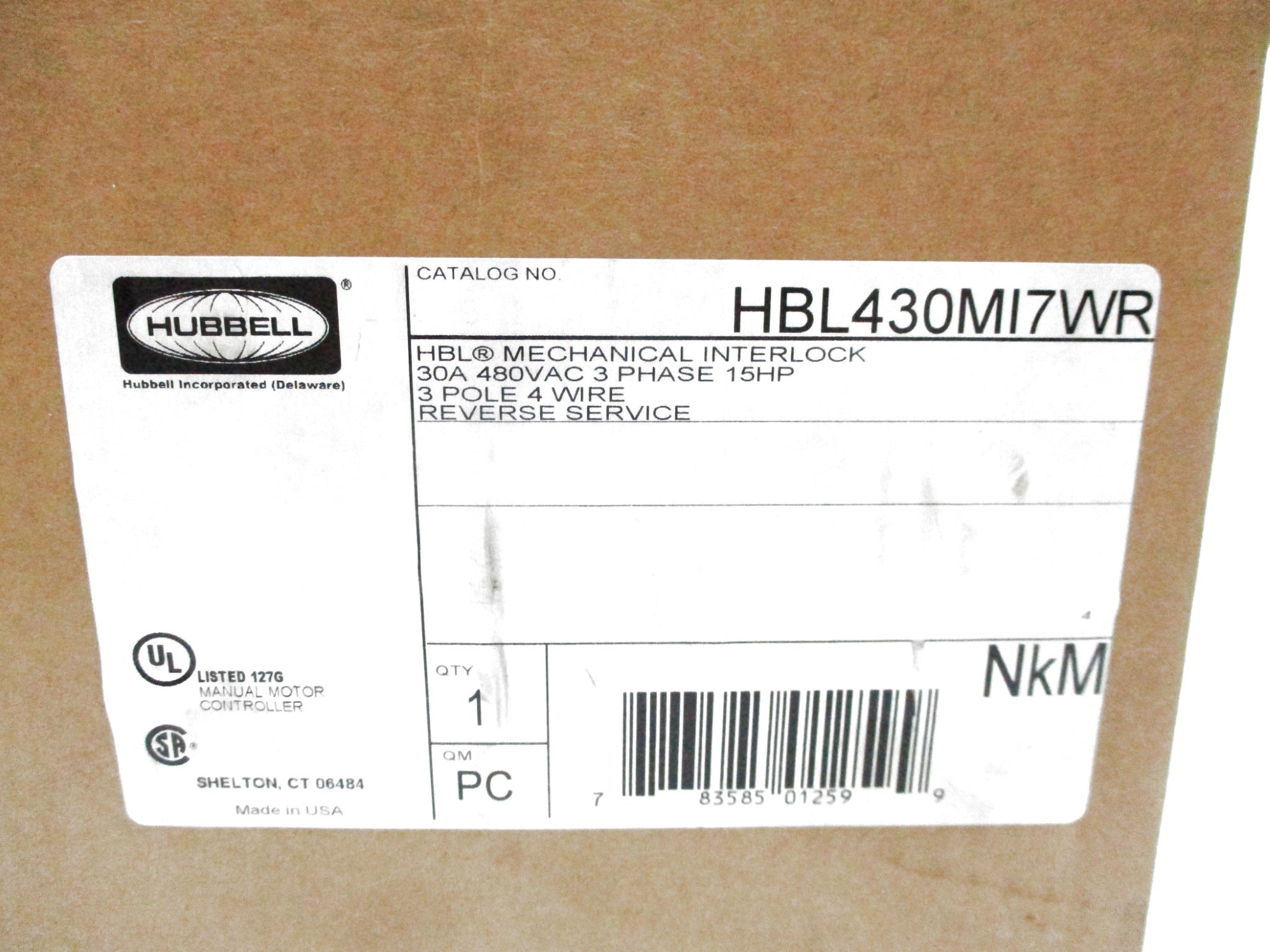 HUBBELL HBL430MI7WR 480VAC 30A NSMP