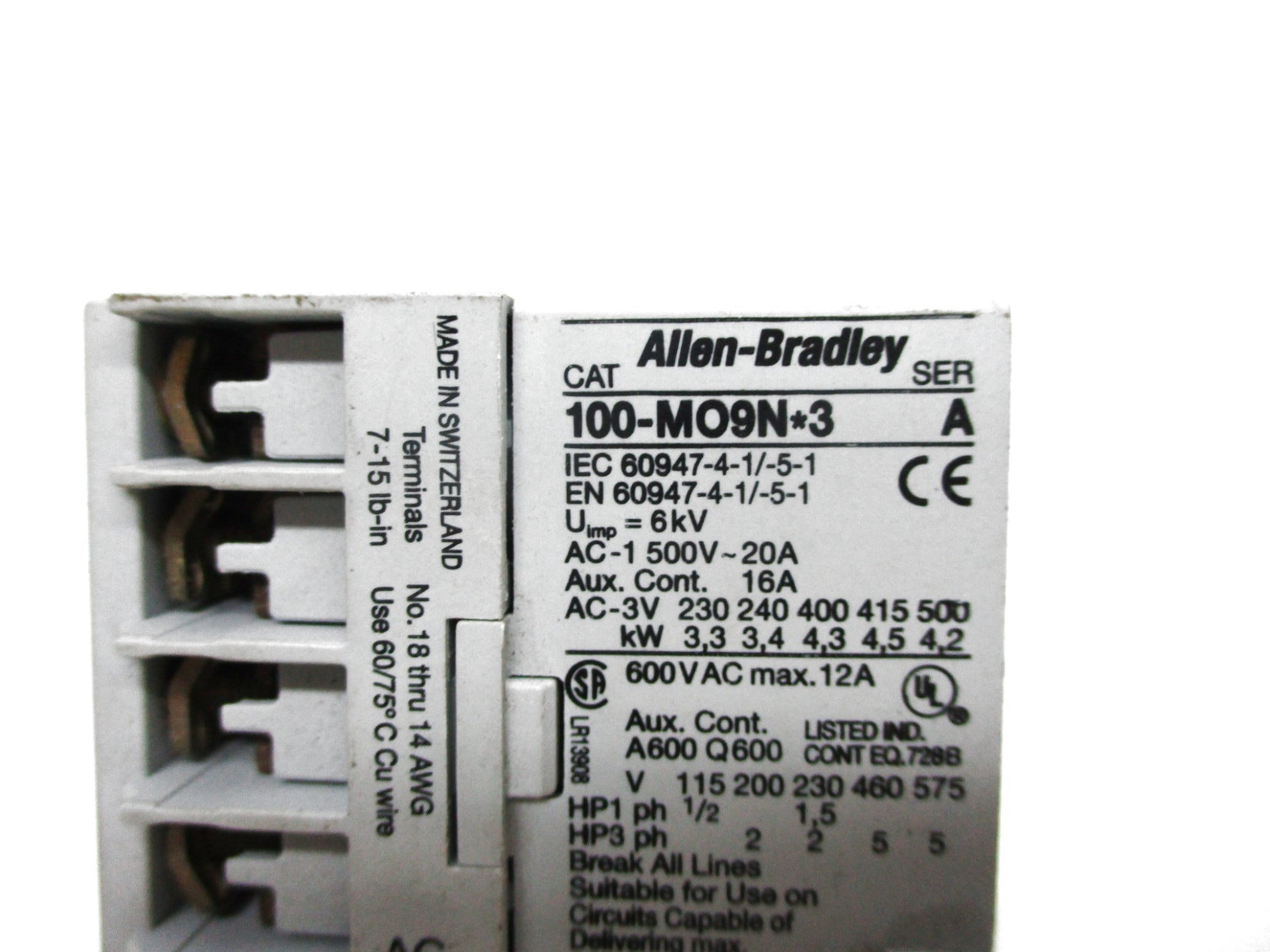 ALLEN BRADEY 100-M09NZ3 SER. A 24V NSNP