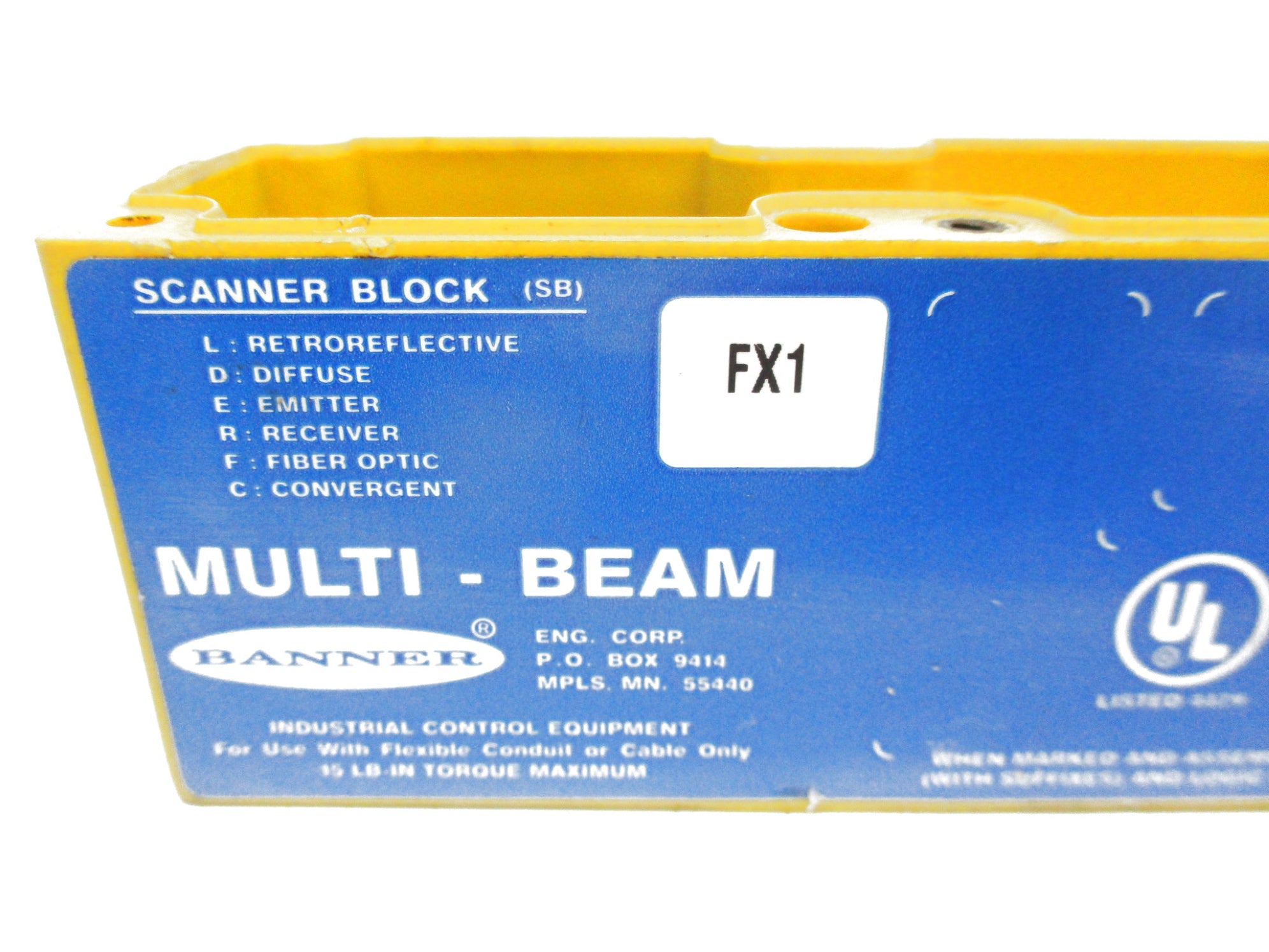 BANNER ENGINEERING FX1 (AS PICTURED) UNMP