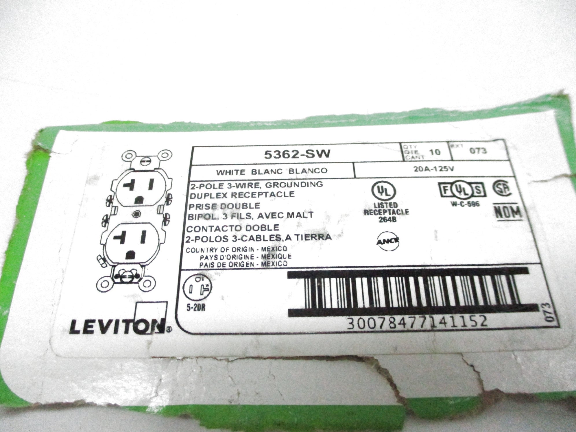 LEVITON 5362-SW NSNP