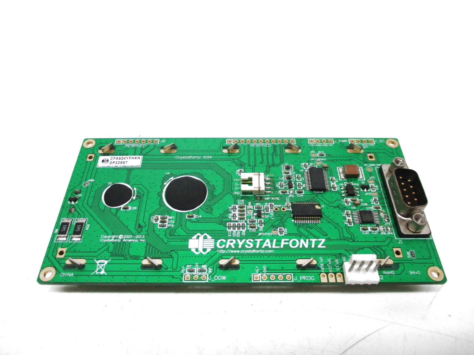 CRYSTALFONTZ CFA634YFHKN UNMP