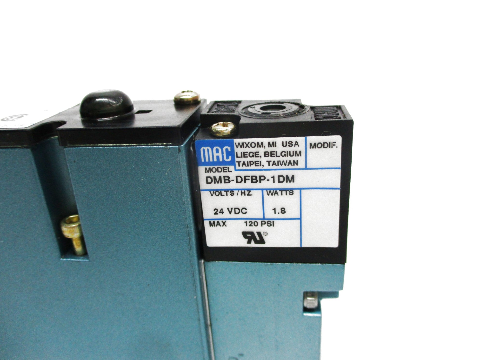 MAC 92B-AAF-000-DM-DFBP-1DM 24VDC 120PSI NSNP