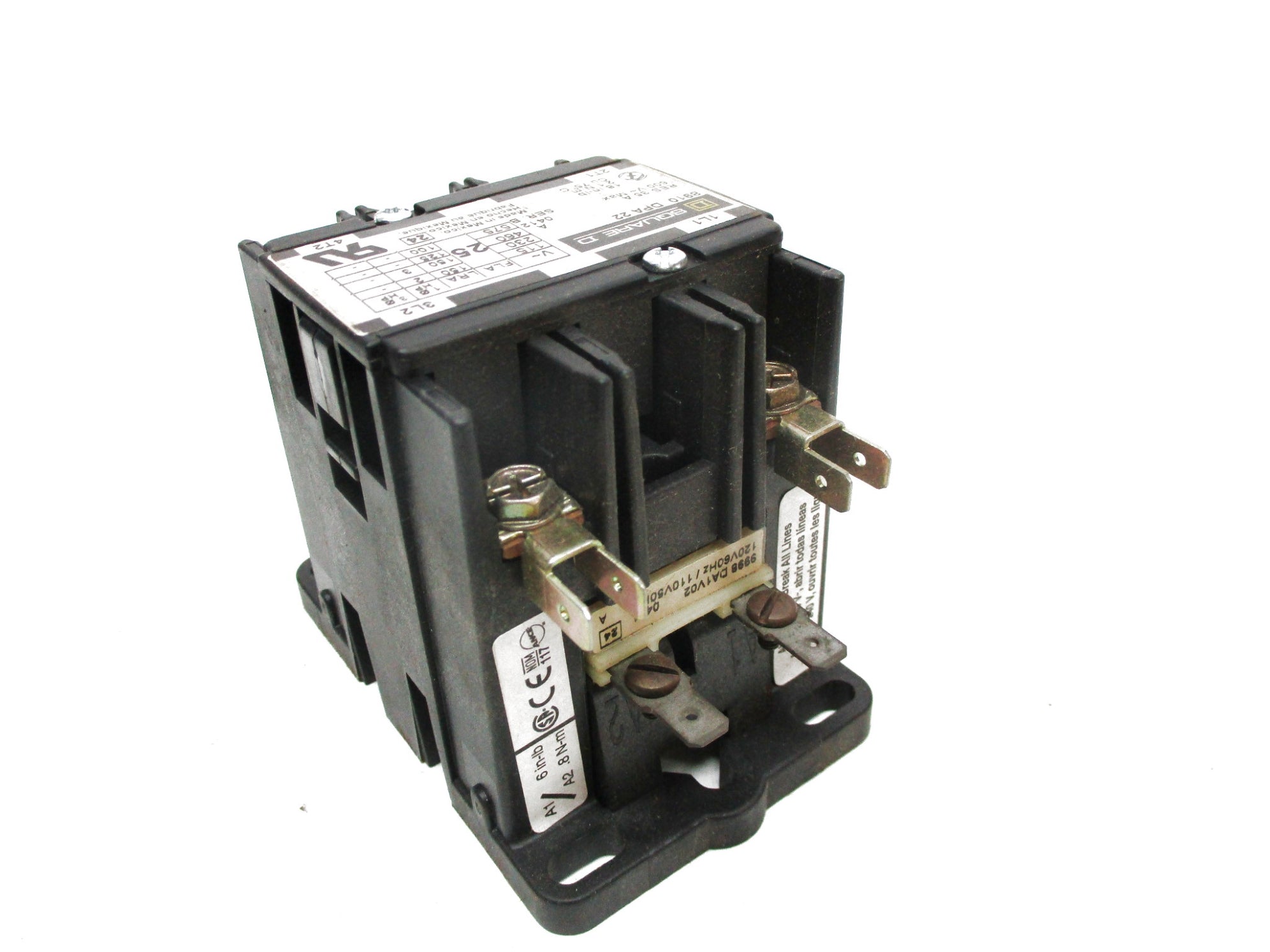 SQUARE D 8910DPA22V02 SER. B 120V60HZ 110V50HZ NSNP