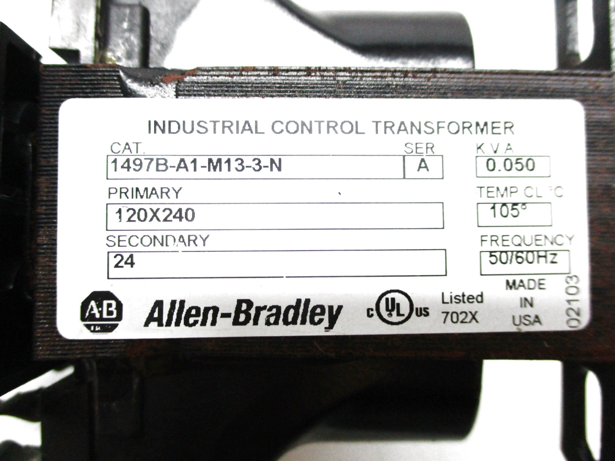 ALLEN BRADLEY 1497B-A1-M13-3-N SER. A 12-X240V UNMP