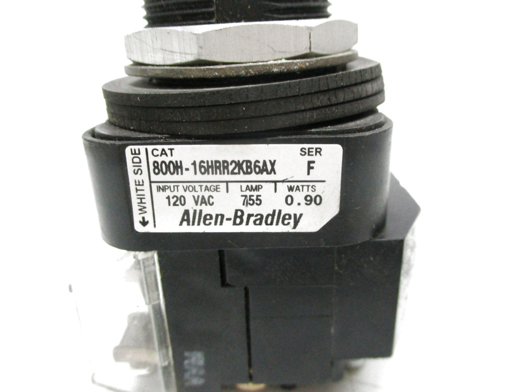 ALLEN BRADLEY 800H-16HRR2KB6AX SER. F 120V (AS PICTURED) UNMP