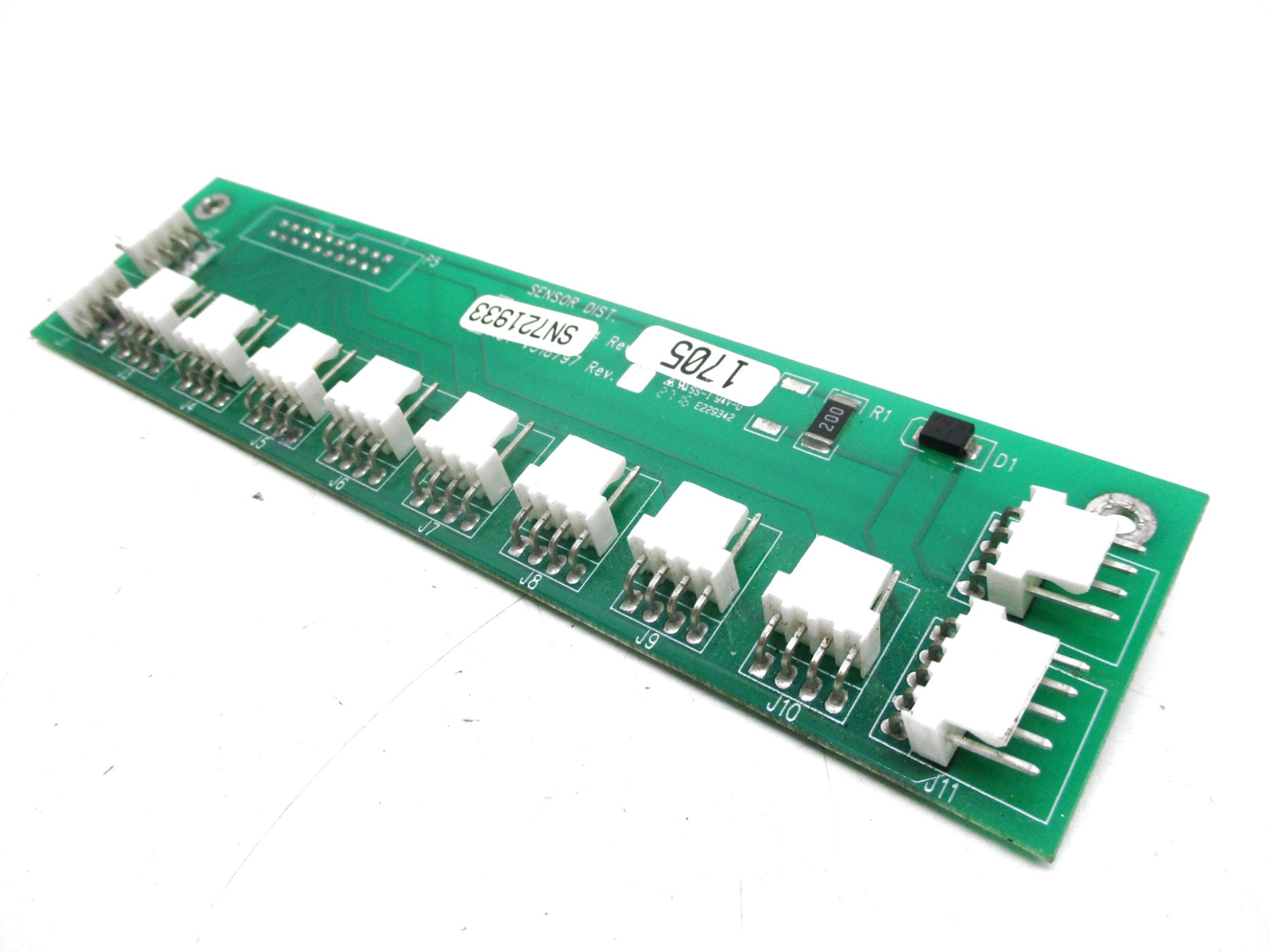 SENSOR DISTRIBUTION 0031005 REV. F UNMP