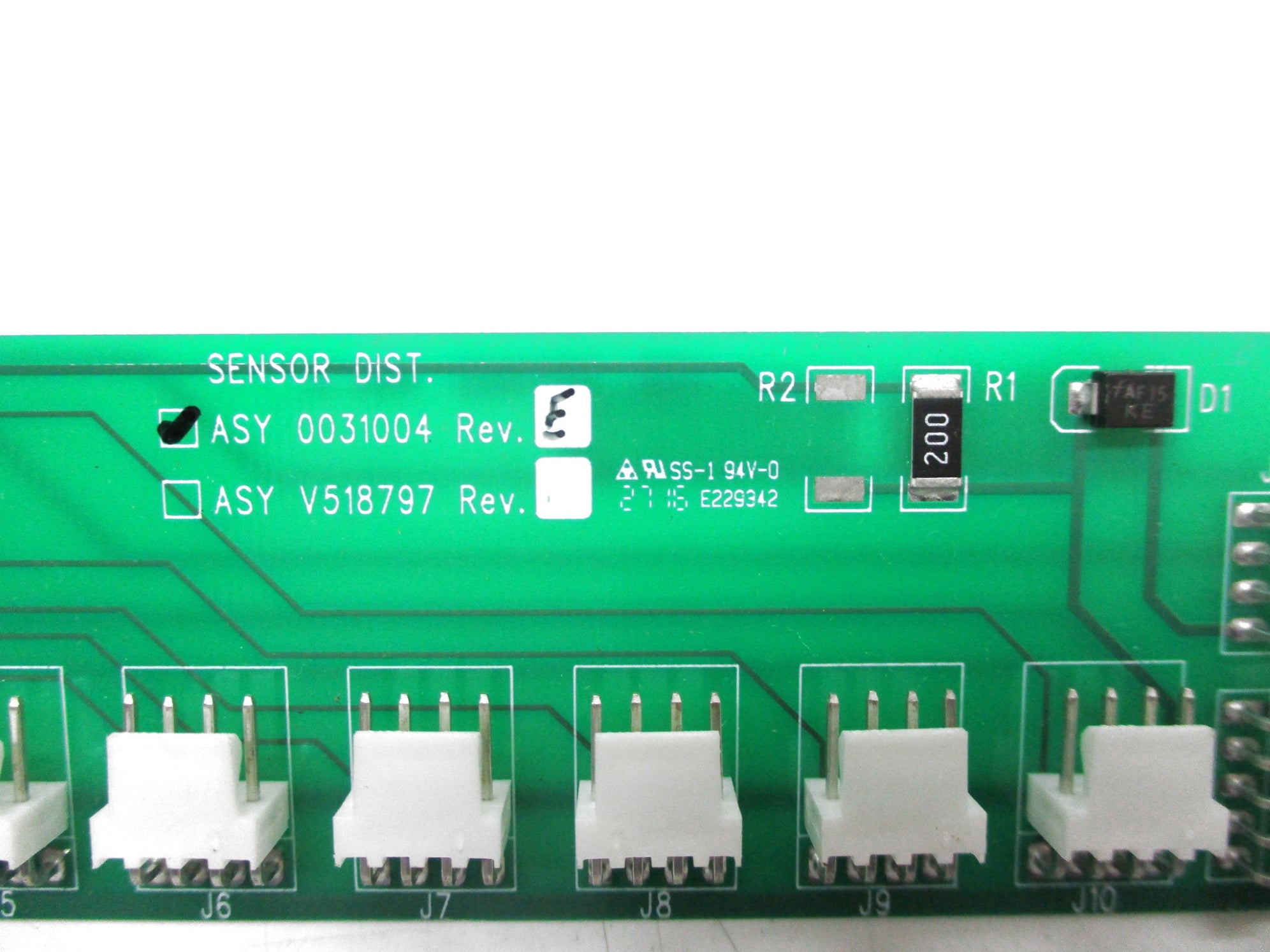 SENSOR DISTRIBUTION 0031004 REV. E UNMP