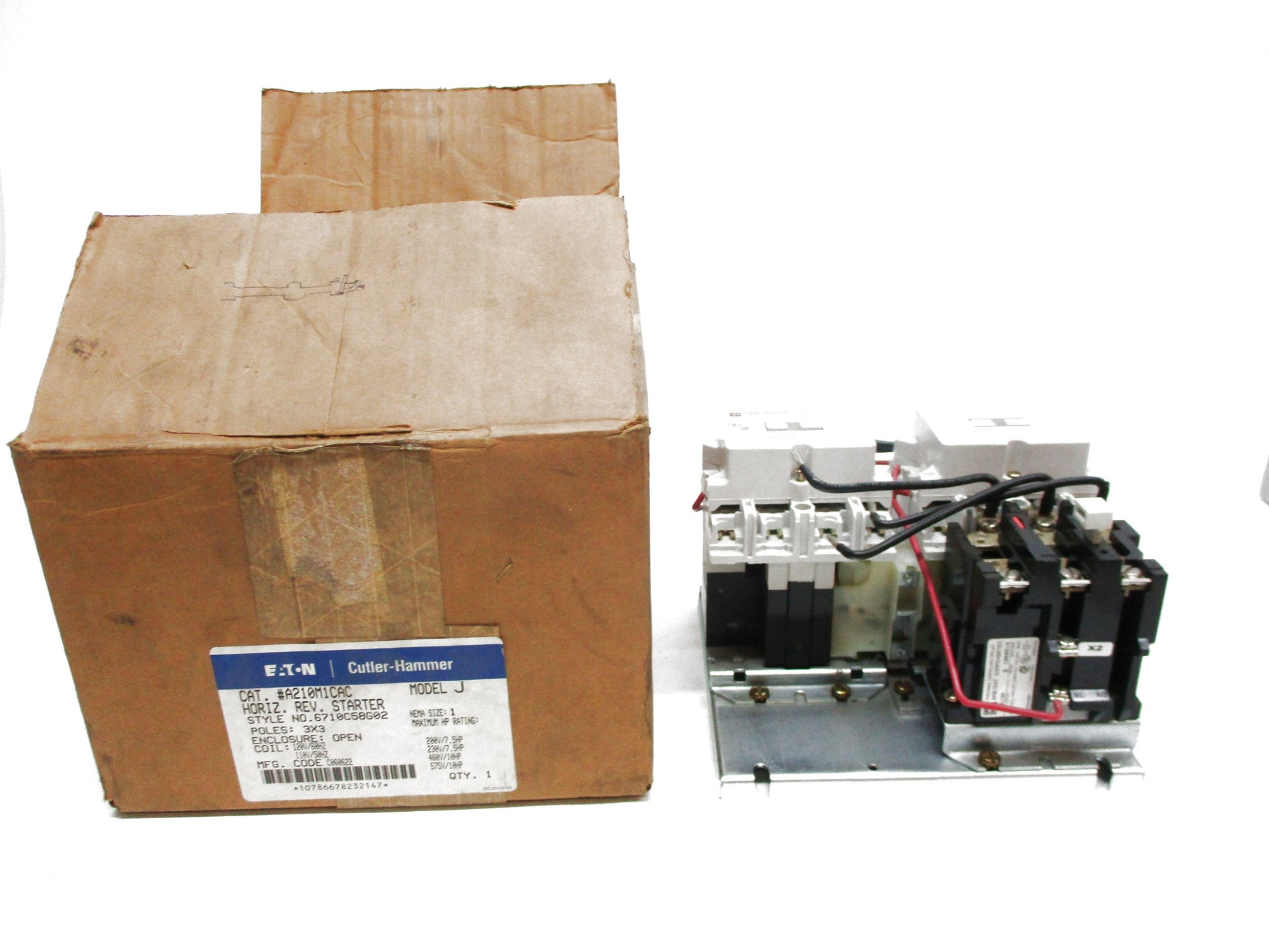 CUTLER HAMMER A210M1CAC 110V/50HZ 120V/60HZ (AS PICTURED) NSMP
