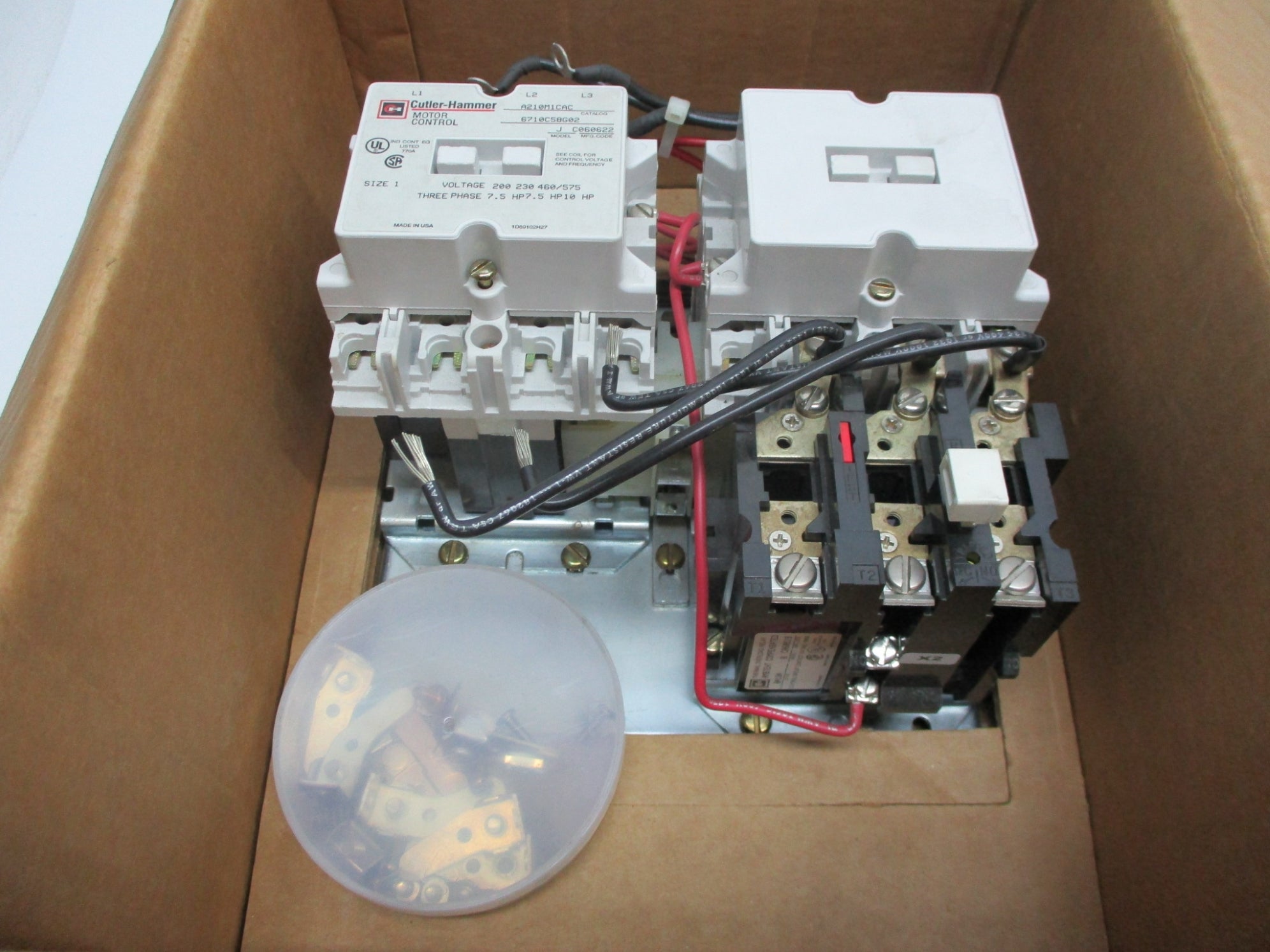 CUTLER HAMMER A210M1CAC 110V/50HZ 120V/60HZ (AS PICTURED) NSMP