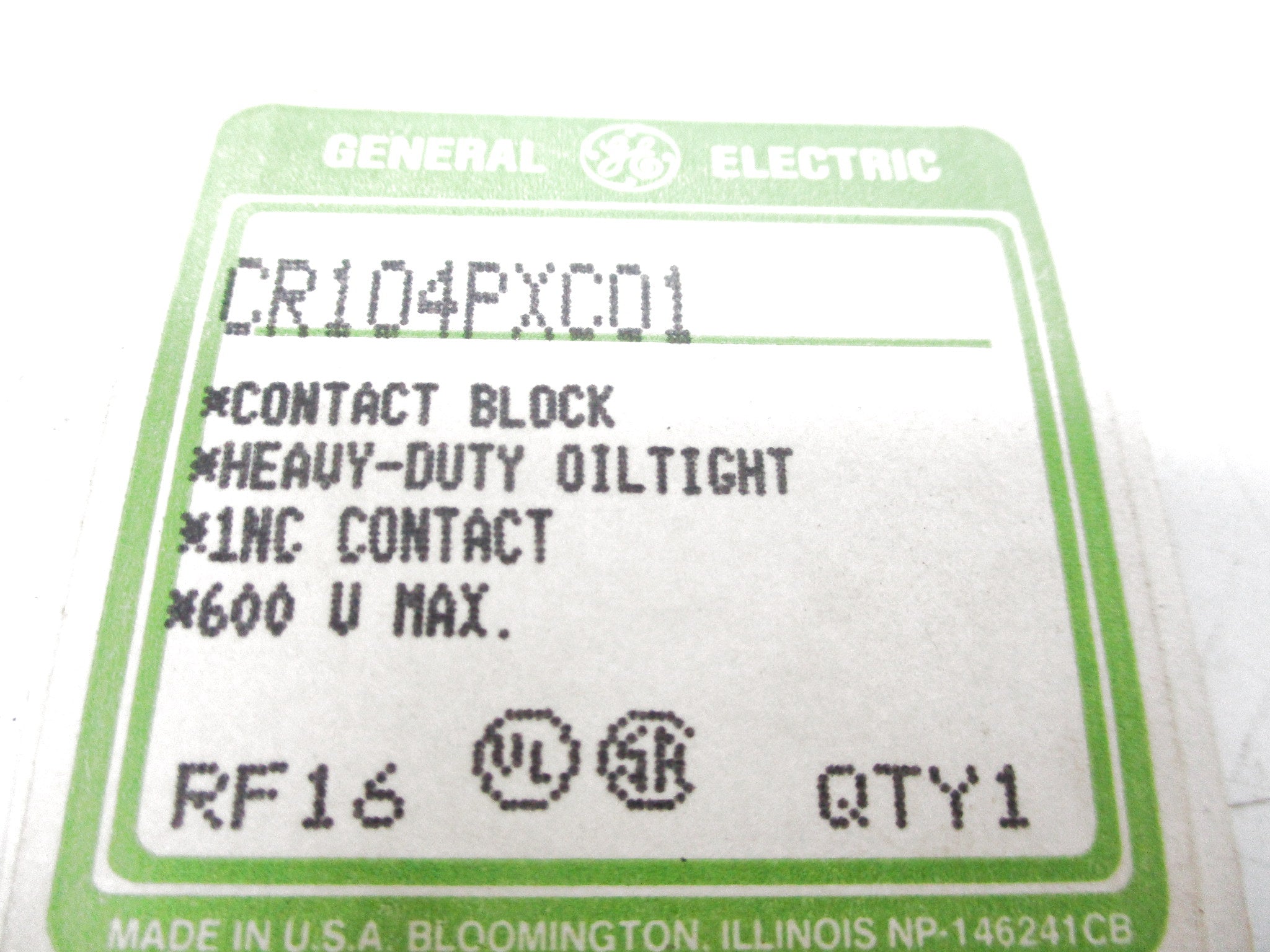 GENERAL ELECTRIC CR104PXC01 NSNP