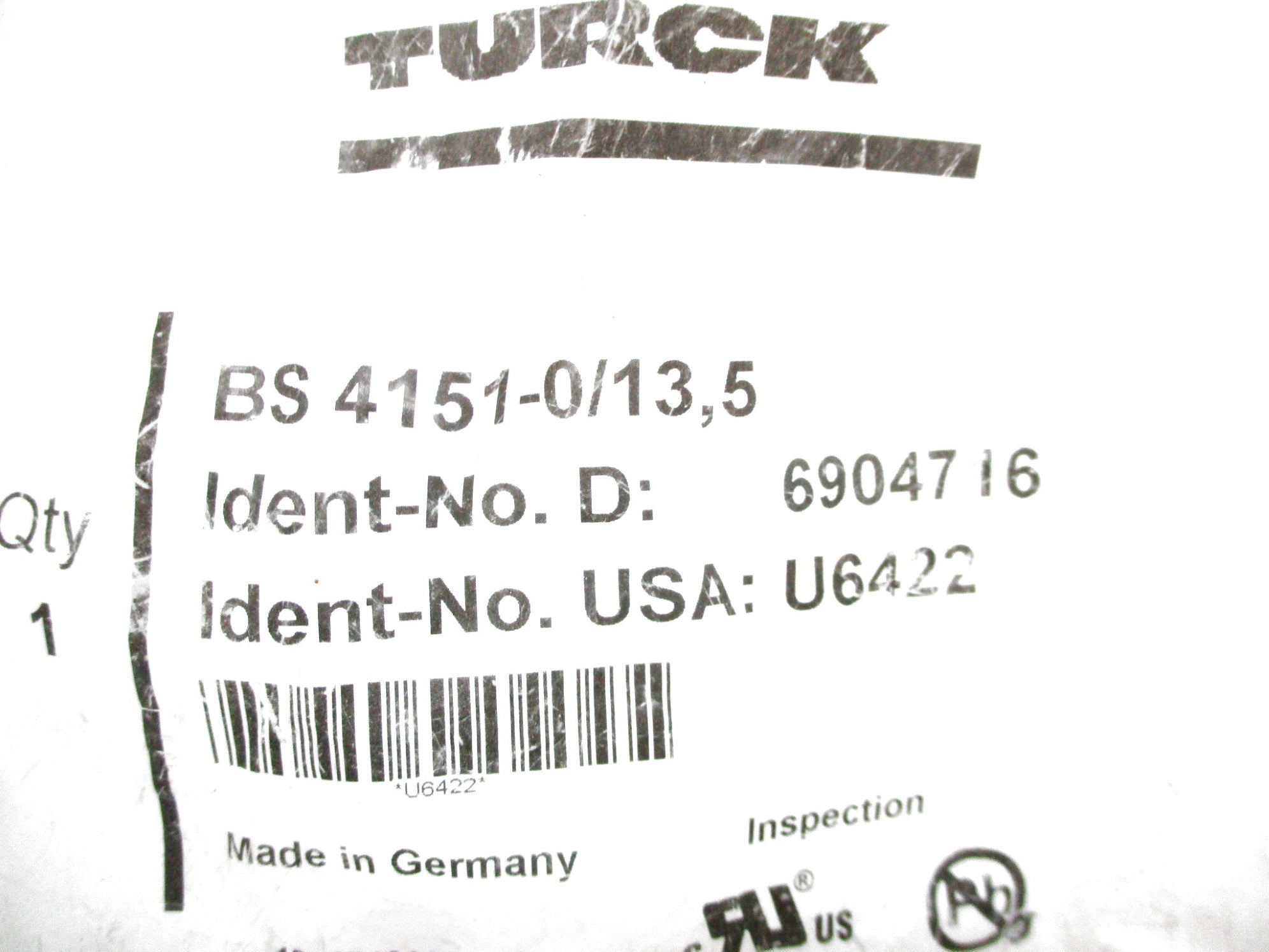 TURCK BS4151-0/13.5 NSNP