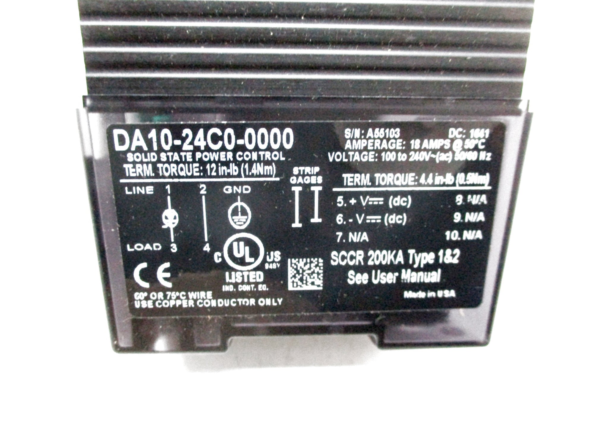 WATLOW DA10-24C0-0000 NSMP