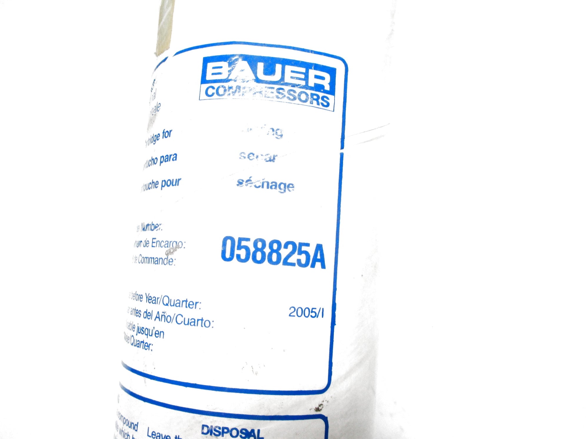 BAUER COMPRESSORS 058825A NSMP
