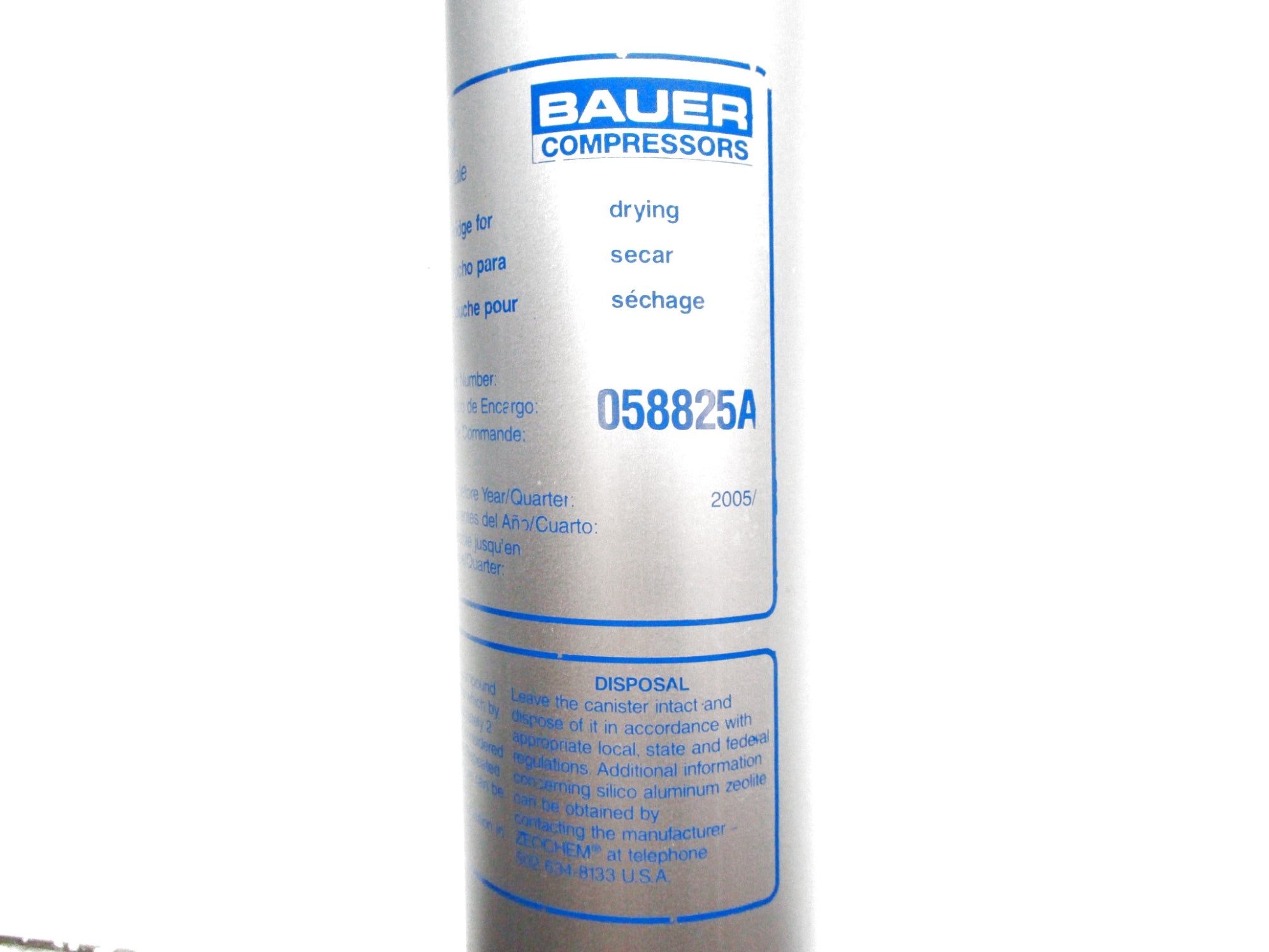 BAUER COMPRESSORS 058825A UNMP