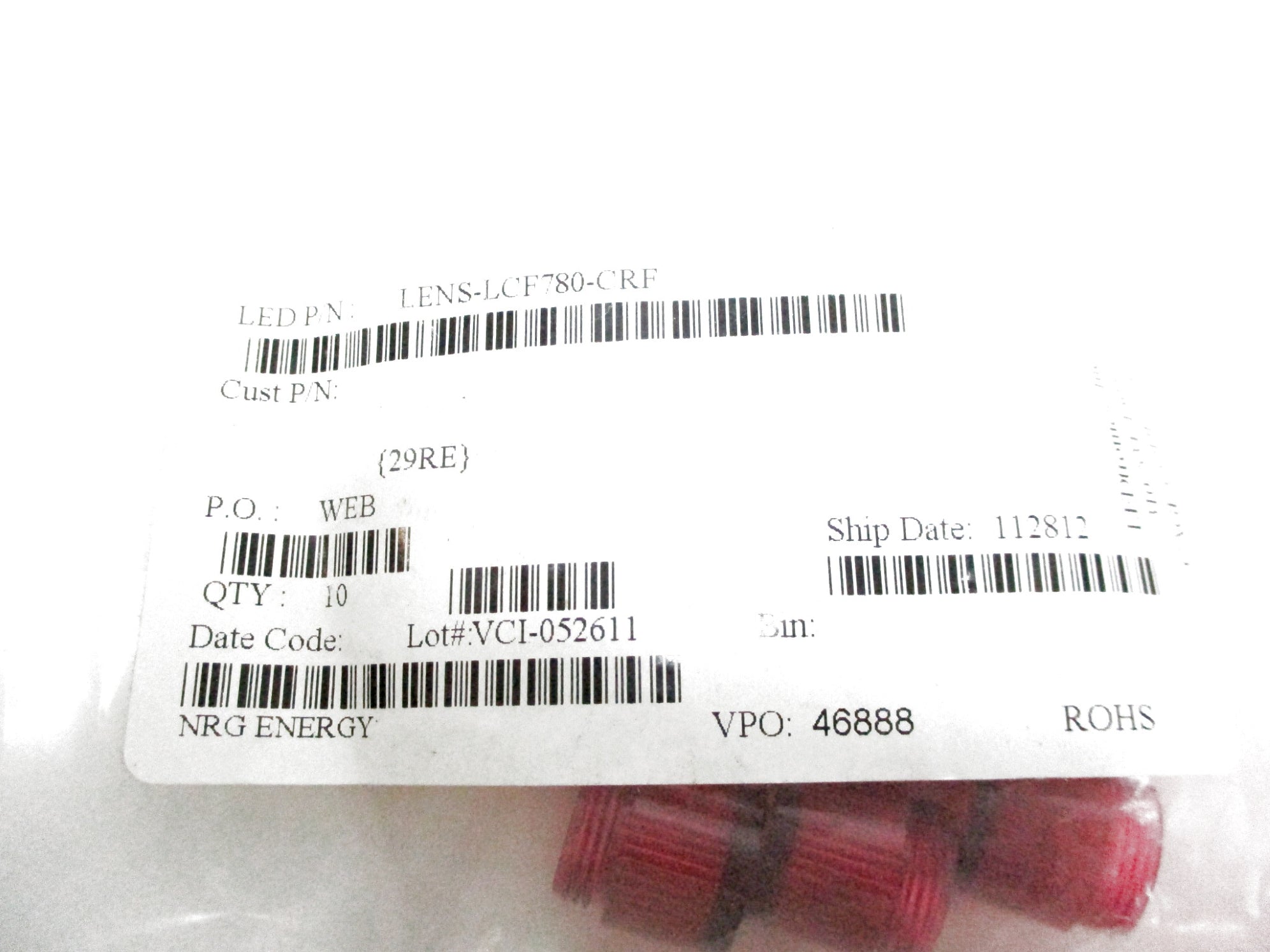 NRG ENERGY LENS-LCF780-CRF (PKG OF 10 ) NSMP