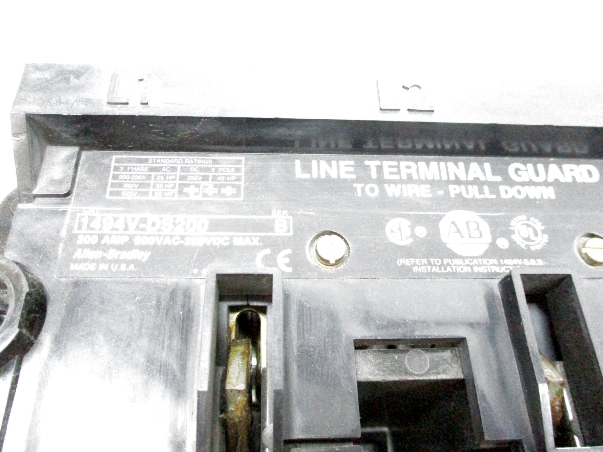 ALLEN BRADLEY 1494V-DS200 SER. B NSNP
