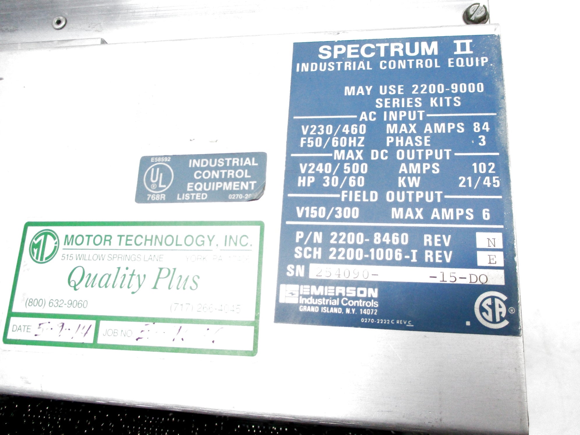 EMERSON 2200-8460 UNMP