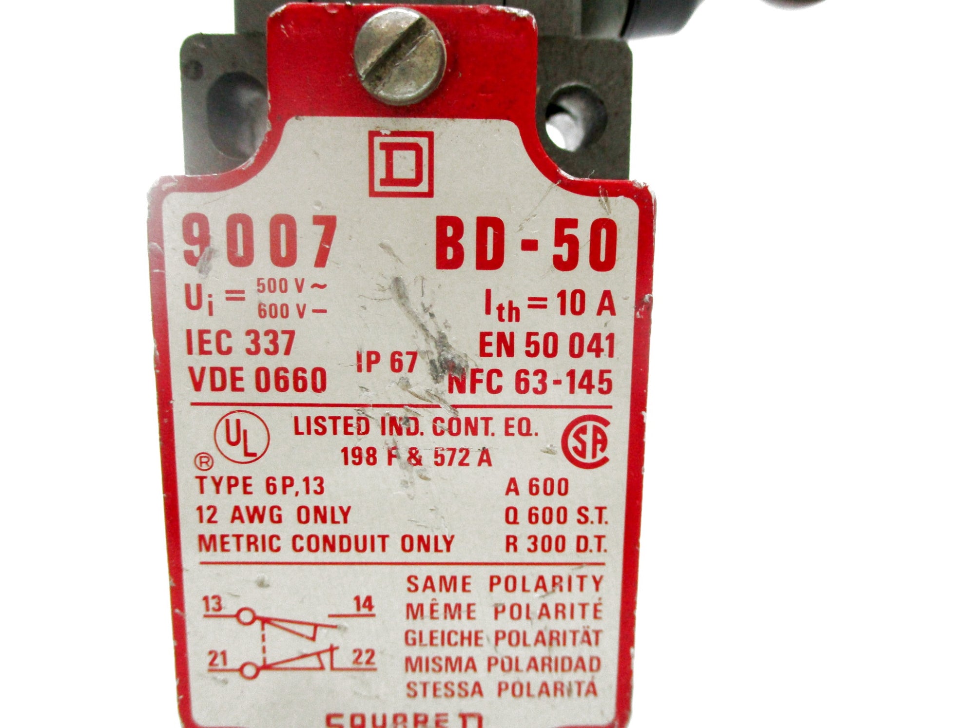 SQUARE D 9007BD50 UNMP