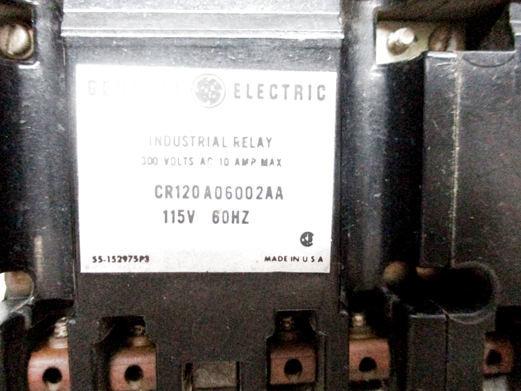 GENERAL ELECTRIC CR120A06002AA 115V UNMP