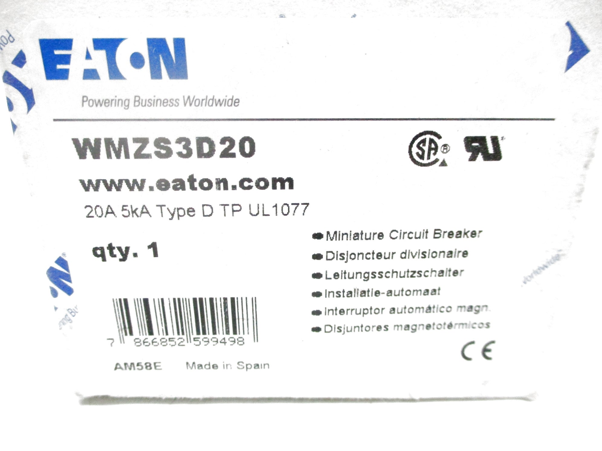 EATON WMZS3D20 400V 20A NSMP