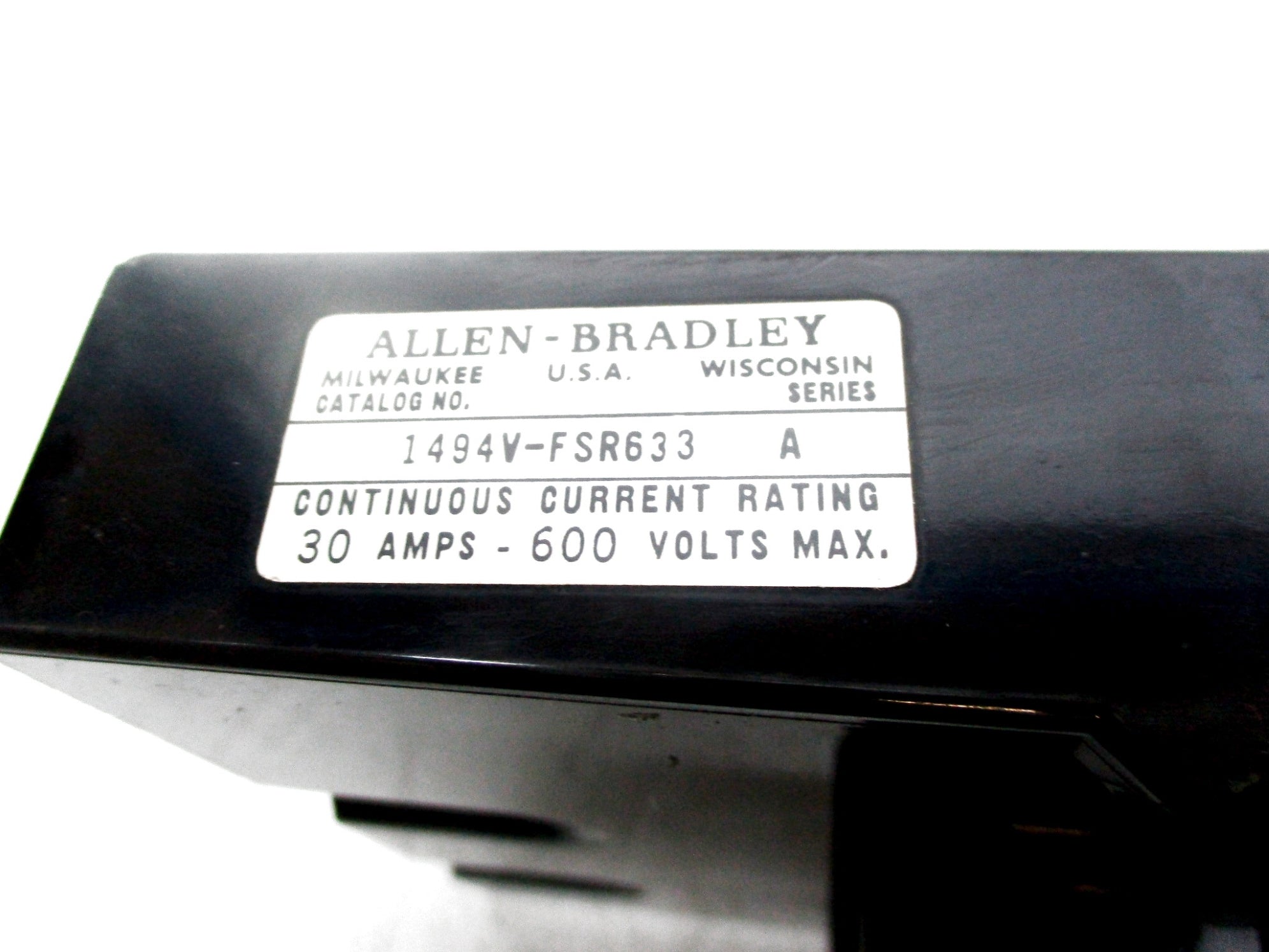 ALLEN BRADLEY 1494V-FSR633 SER. A (AS PICTURED) UNMP