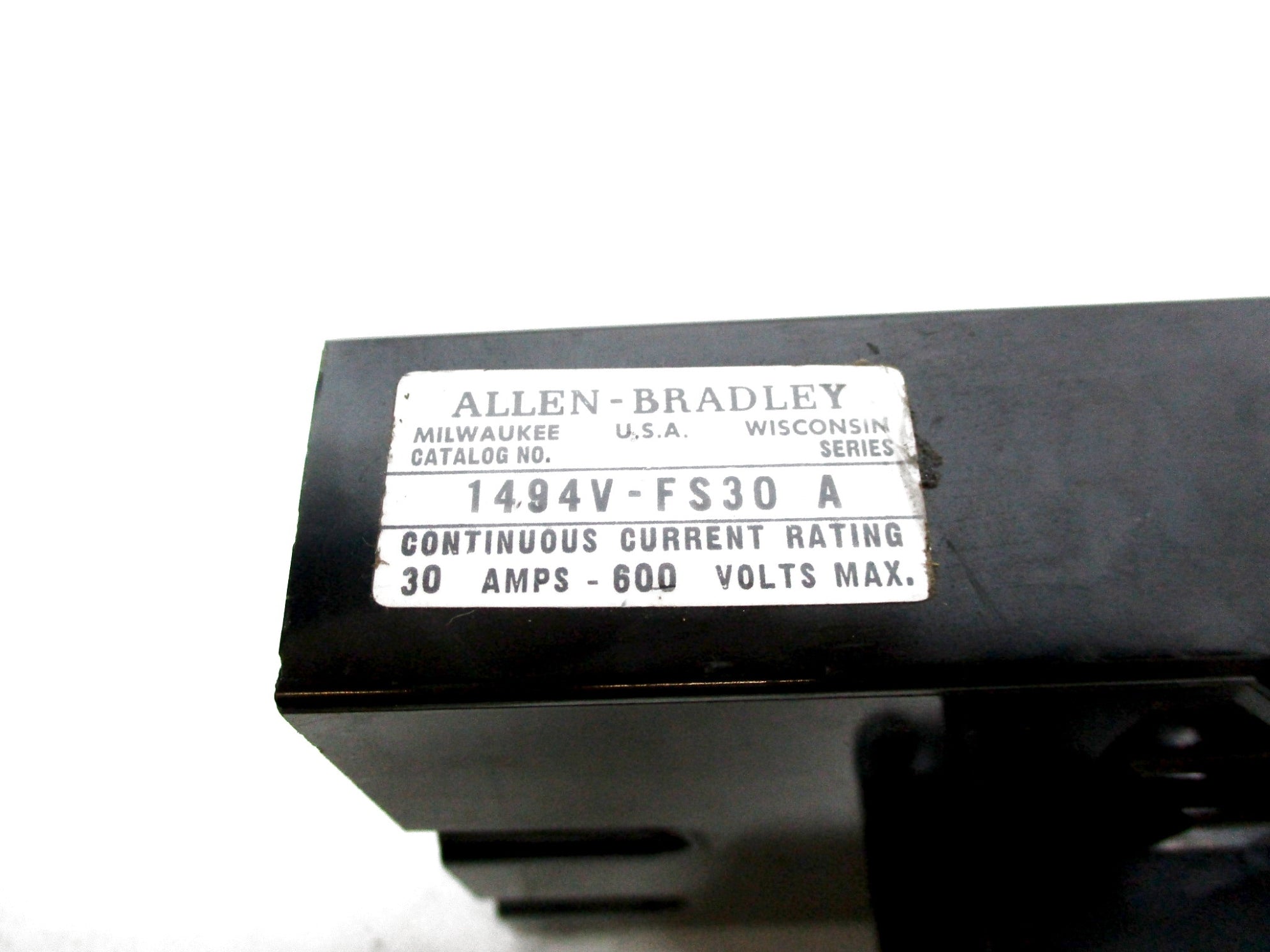 ALLEN BRADLEY 1494V-FS30 SER. A 600V 30A NSNP