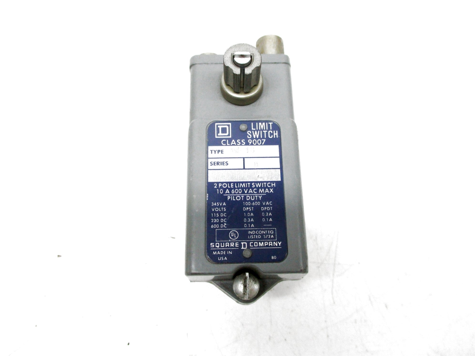 SQUARE D 9007AW18 SER. D (AS PICTURED) UNMP