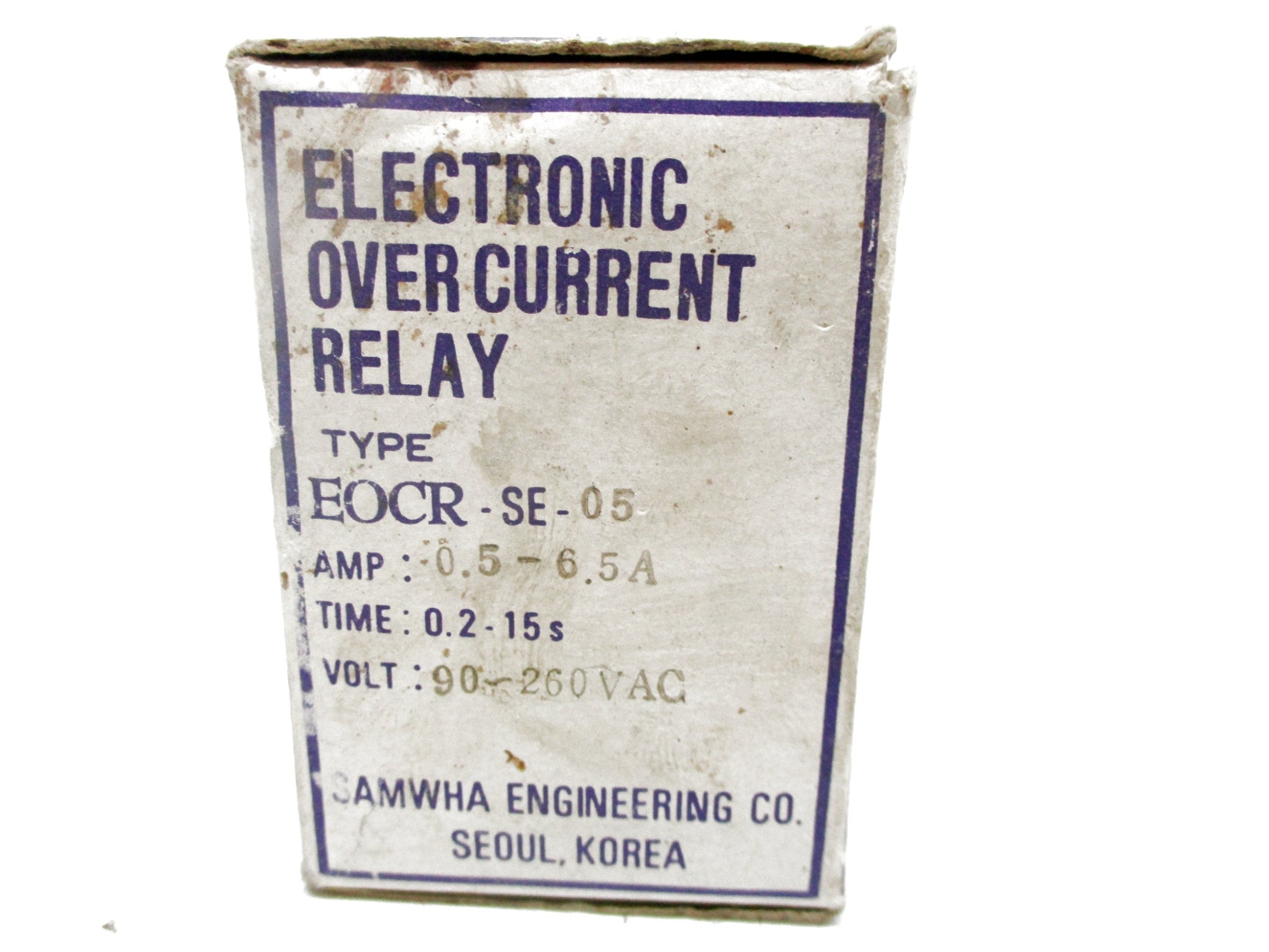 SAMWHA EOCR-SE-05 0.5-6.5A 0.2-15S 90-260VAC NSMP
