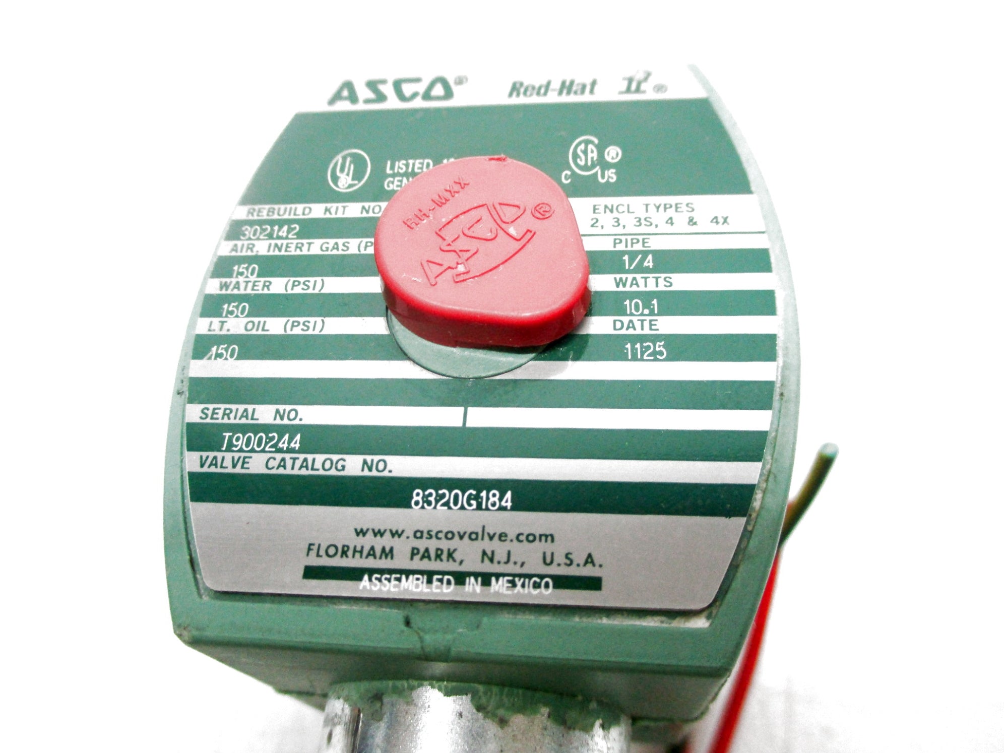 ASCO 8320G184 110/120V 150PSI UNMP