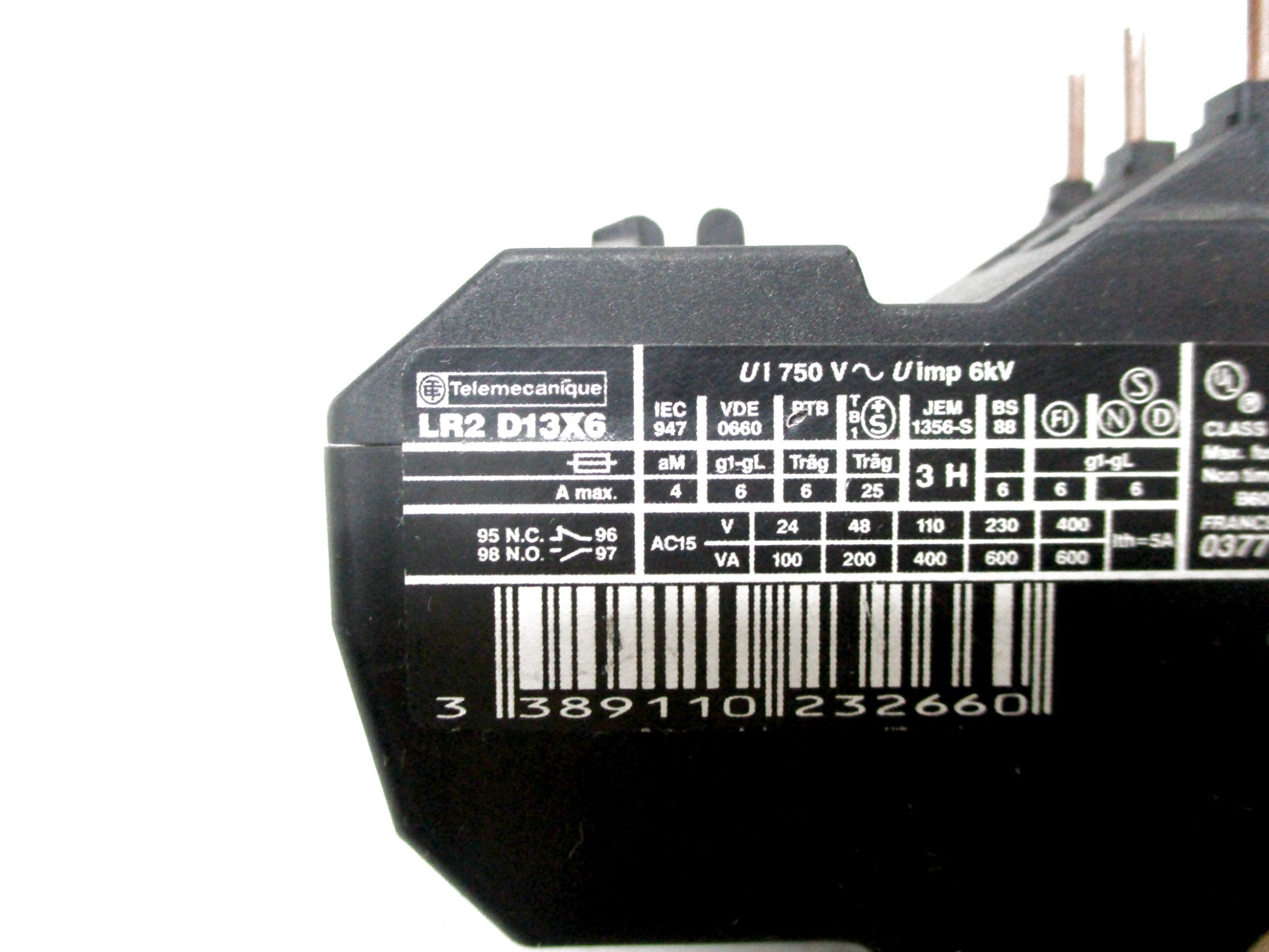 TELEMECANIQUE LR2D13X6 2-1.25A  UNMP