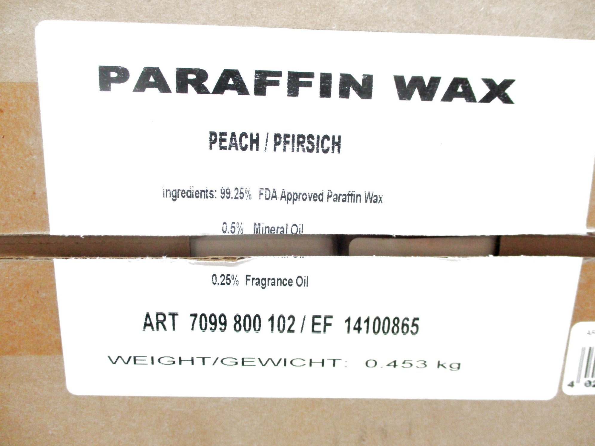 PARAFFIN WAX 7099 800 102/EF 14010086S (PKG OF 4) NSMP