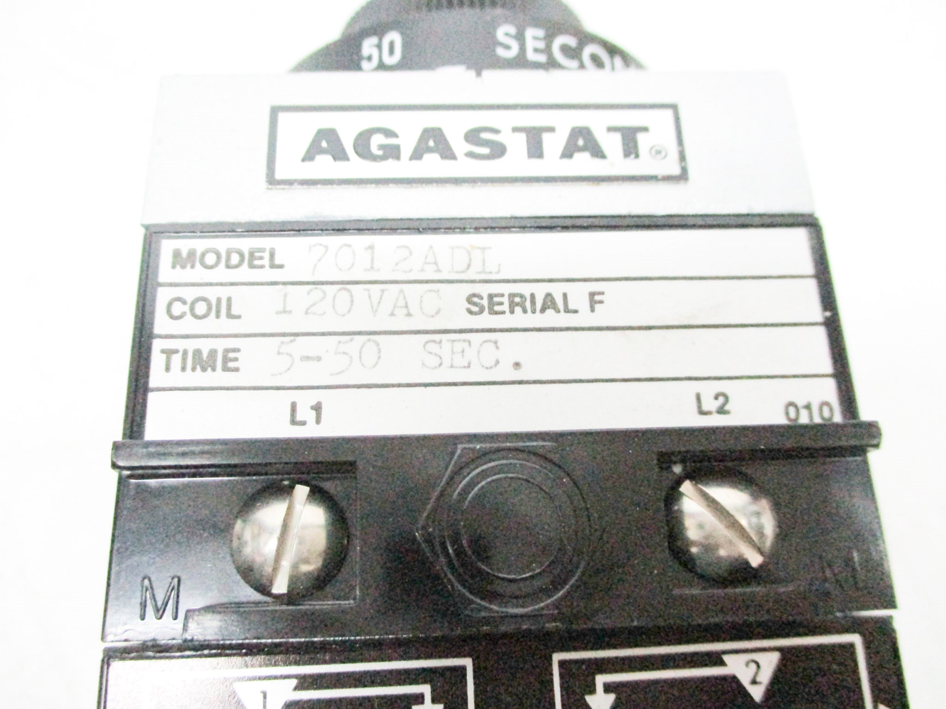 AGASTAT 7012ADL 5-50SEC. 120VAC (AS PICTURED) UNMP