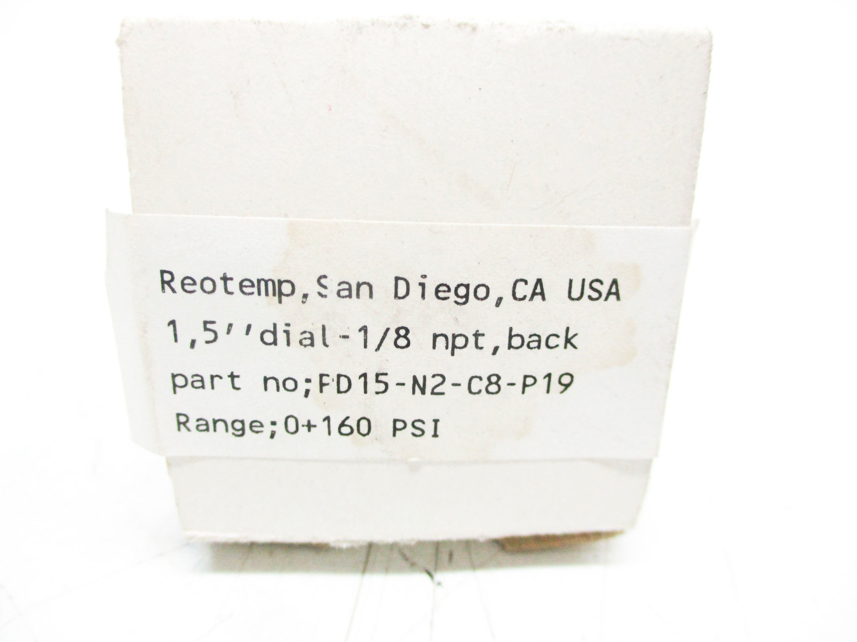 REOTEMP PD15-N2-C8-P19 0-160PSI NSMP