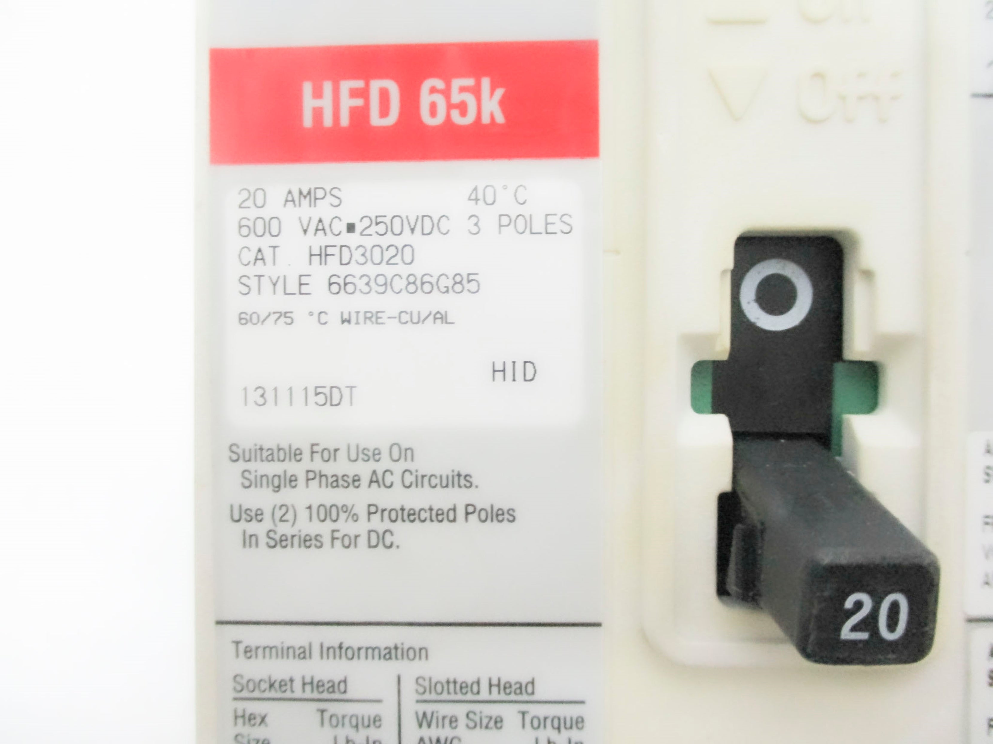 EATON HFD3020 w/ Auxillary  (GREY) NSNP