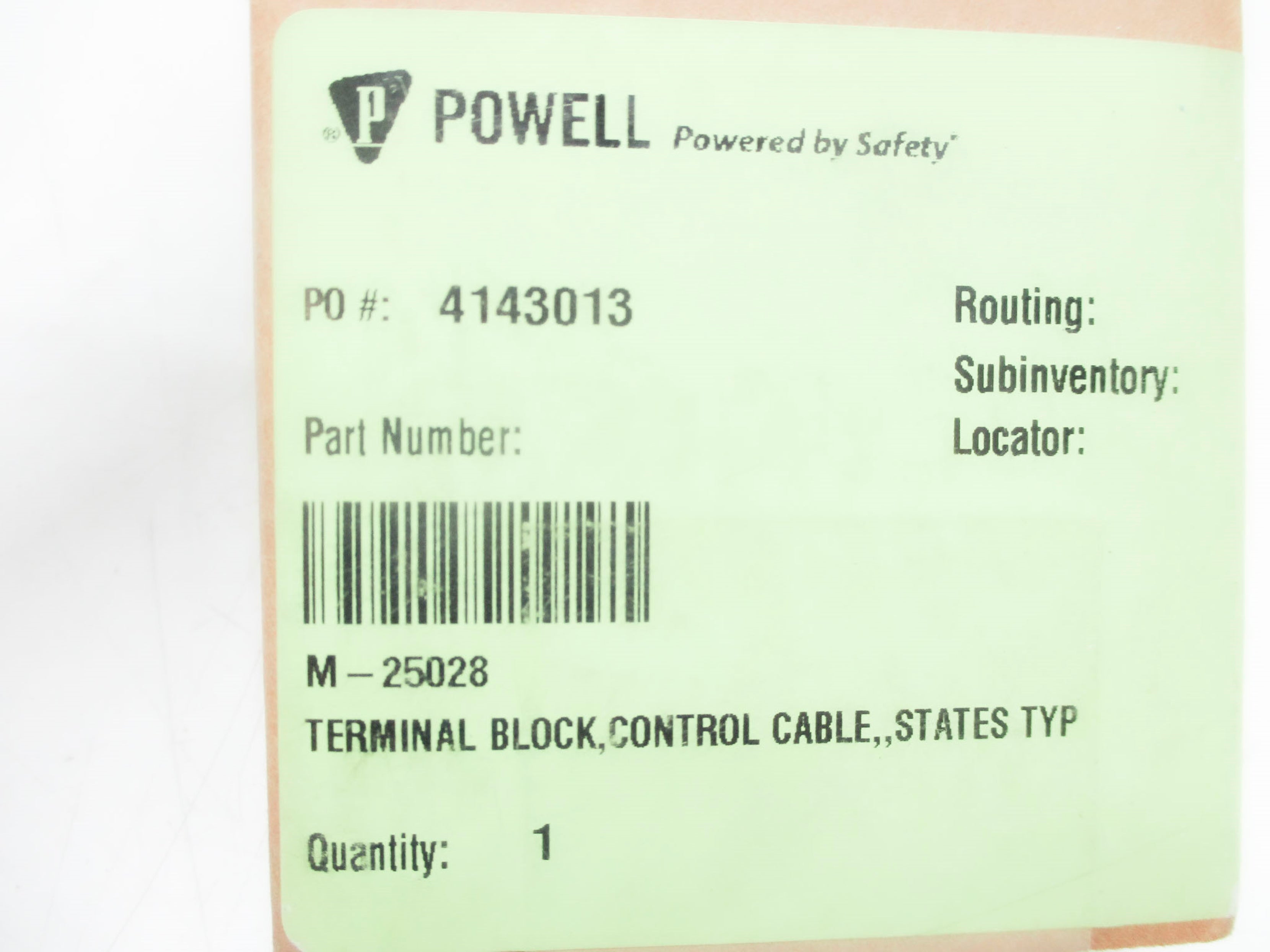 POWELL M-25028 NSFS