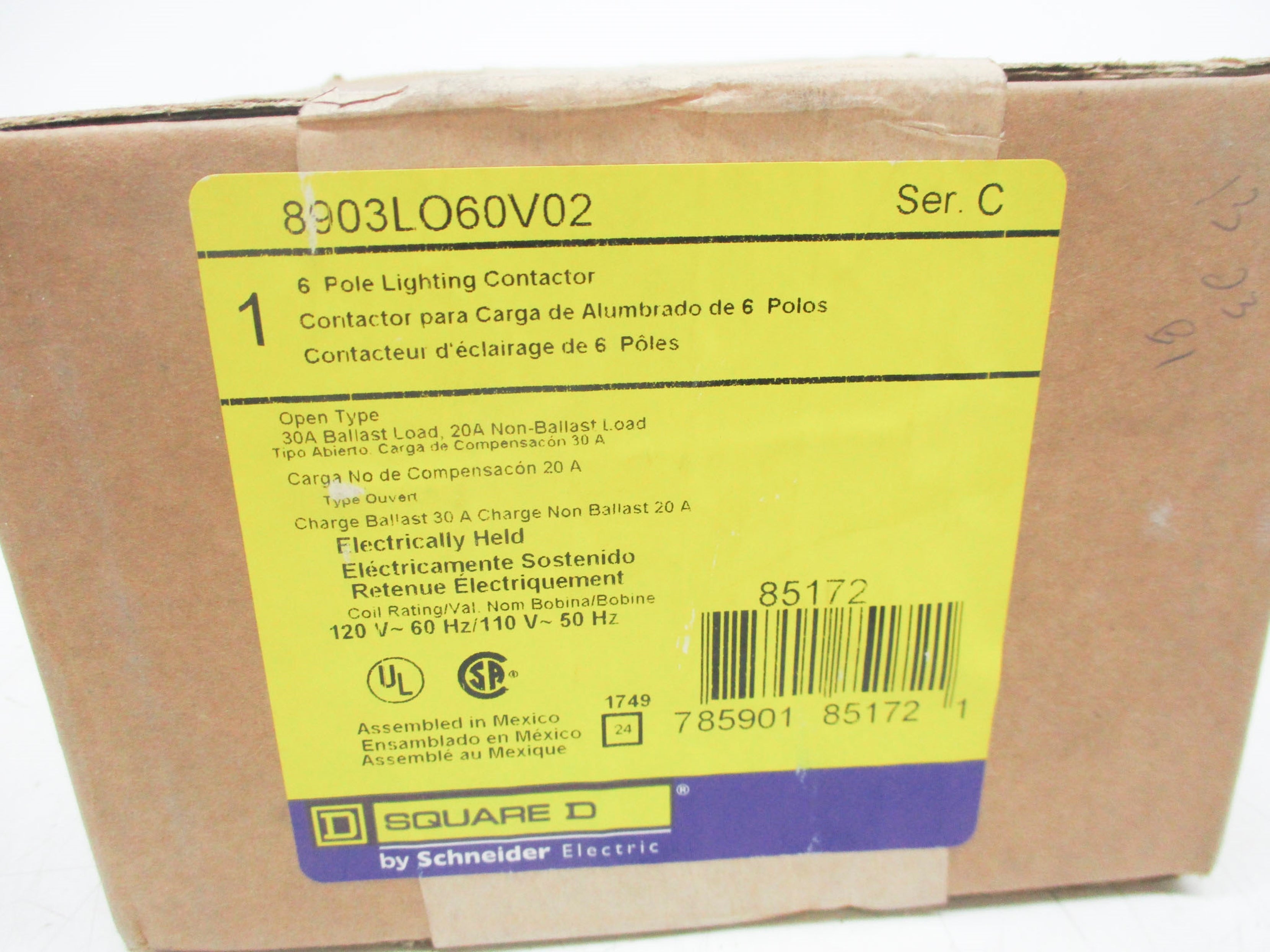SQUARE D 8903LO60V02 SER. C 120V NSFS