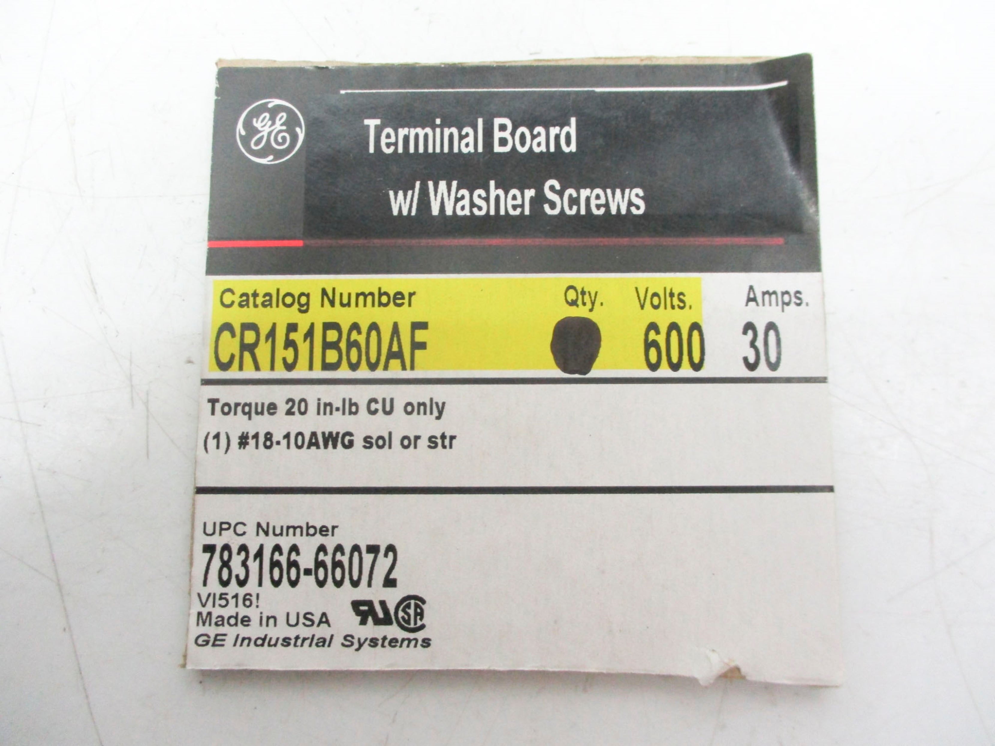 GENERAL ELECTRIC CR151B60AF NSNP