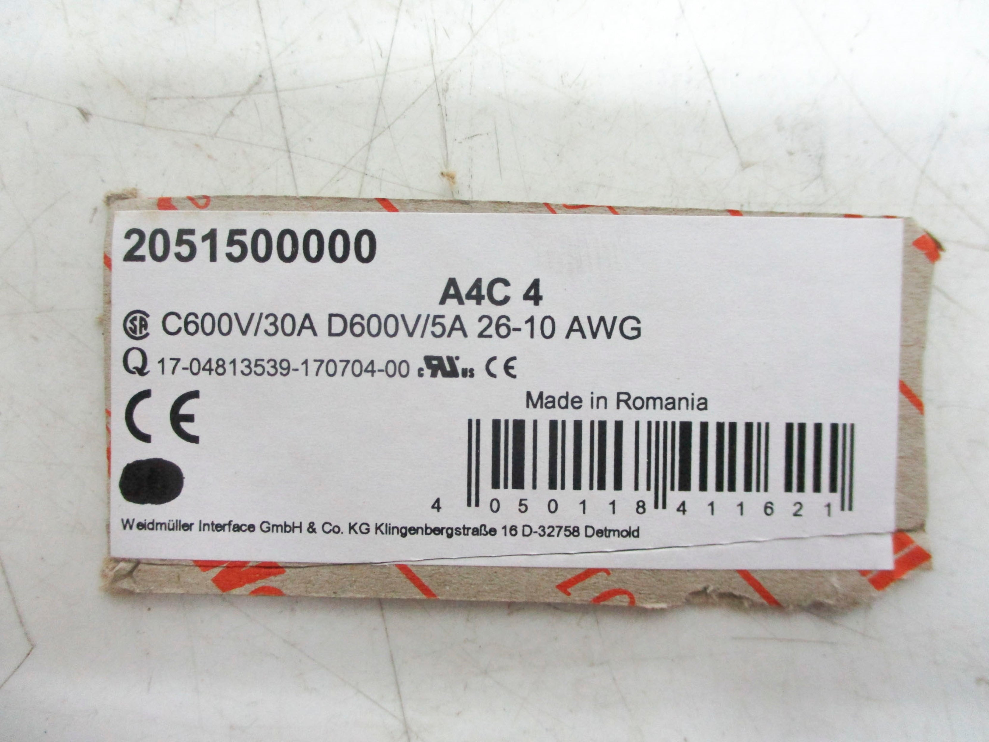 WEIDMULLER 2051500000 NSNP